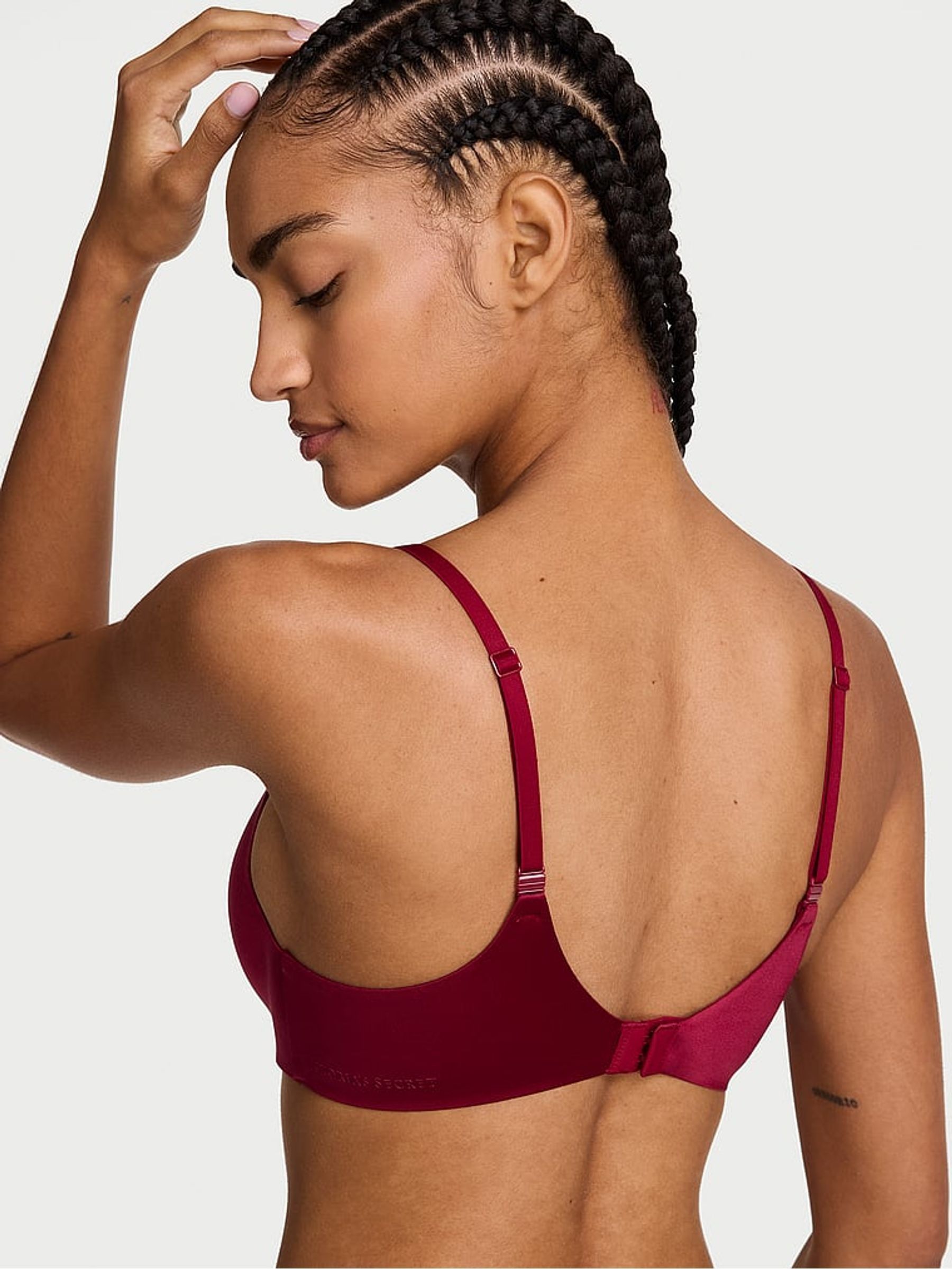 Red Lacquer Lightly Lined Demi Flexfactor Bra - Image 2 of 2 Red Lacquer Lightly Lined Demi Flexfactor Bra - Image 2 of 2