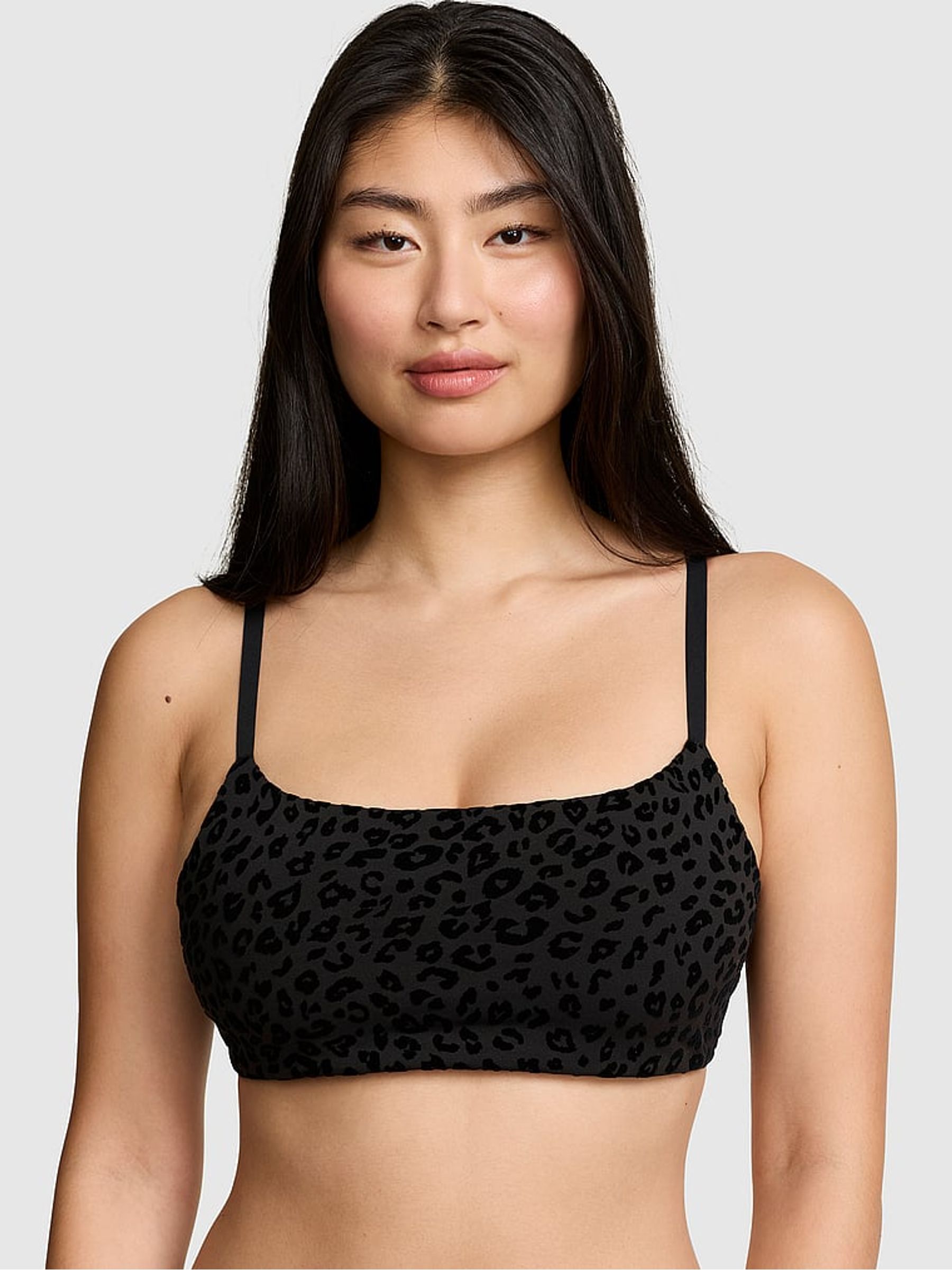 Black Leopard Relay Sports Bra - Image 1 of 2