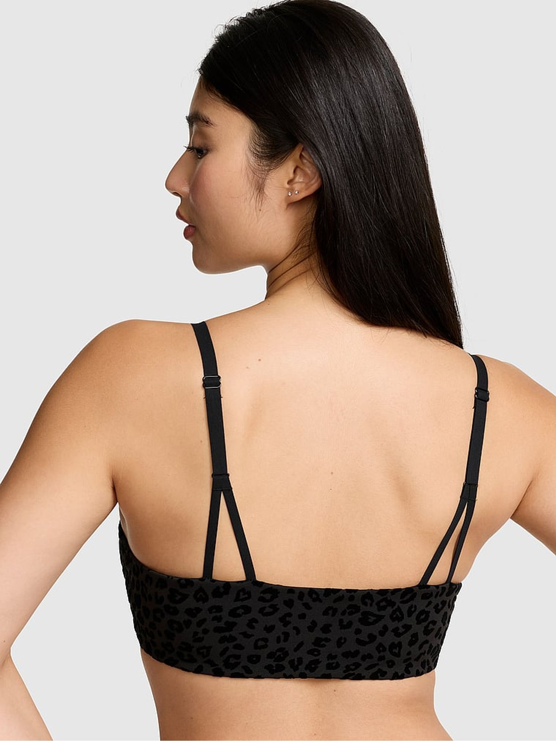 Black Leopard Relay Sports Bra - Image 2 of 2