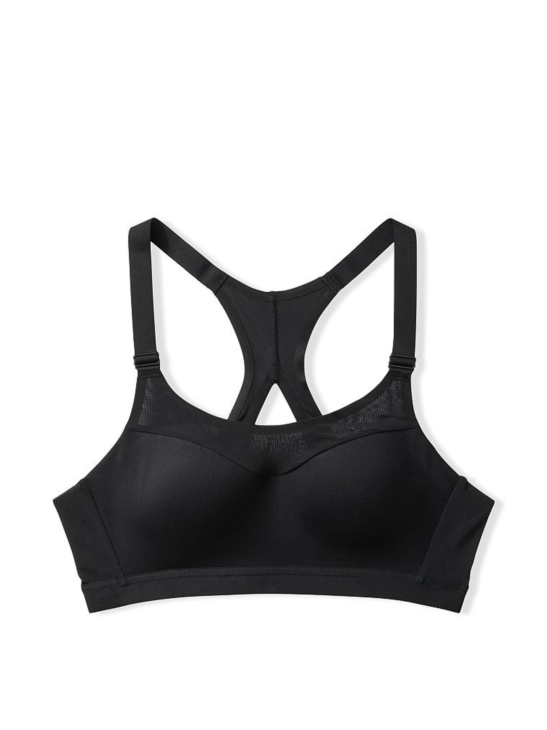 Black Smooth Lightly Lined High Impact Sports Bra - Image 3 of 3