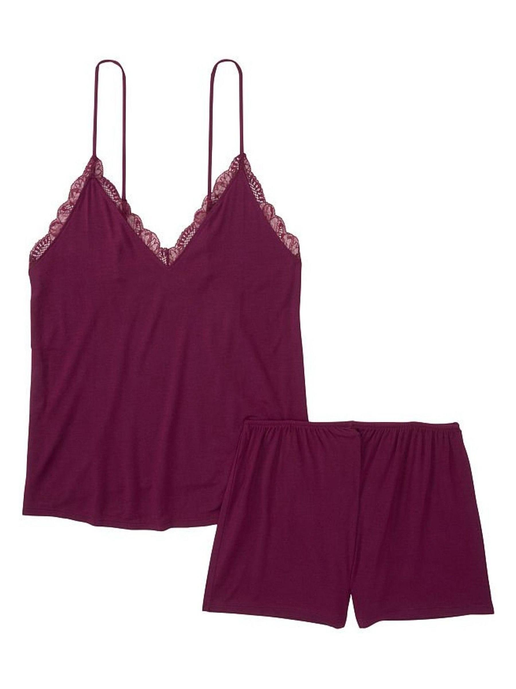 Burgundy Purple Modal Cami Set - Image 3 of 3