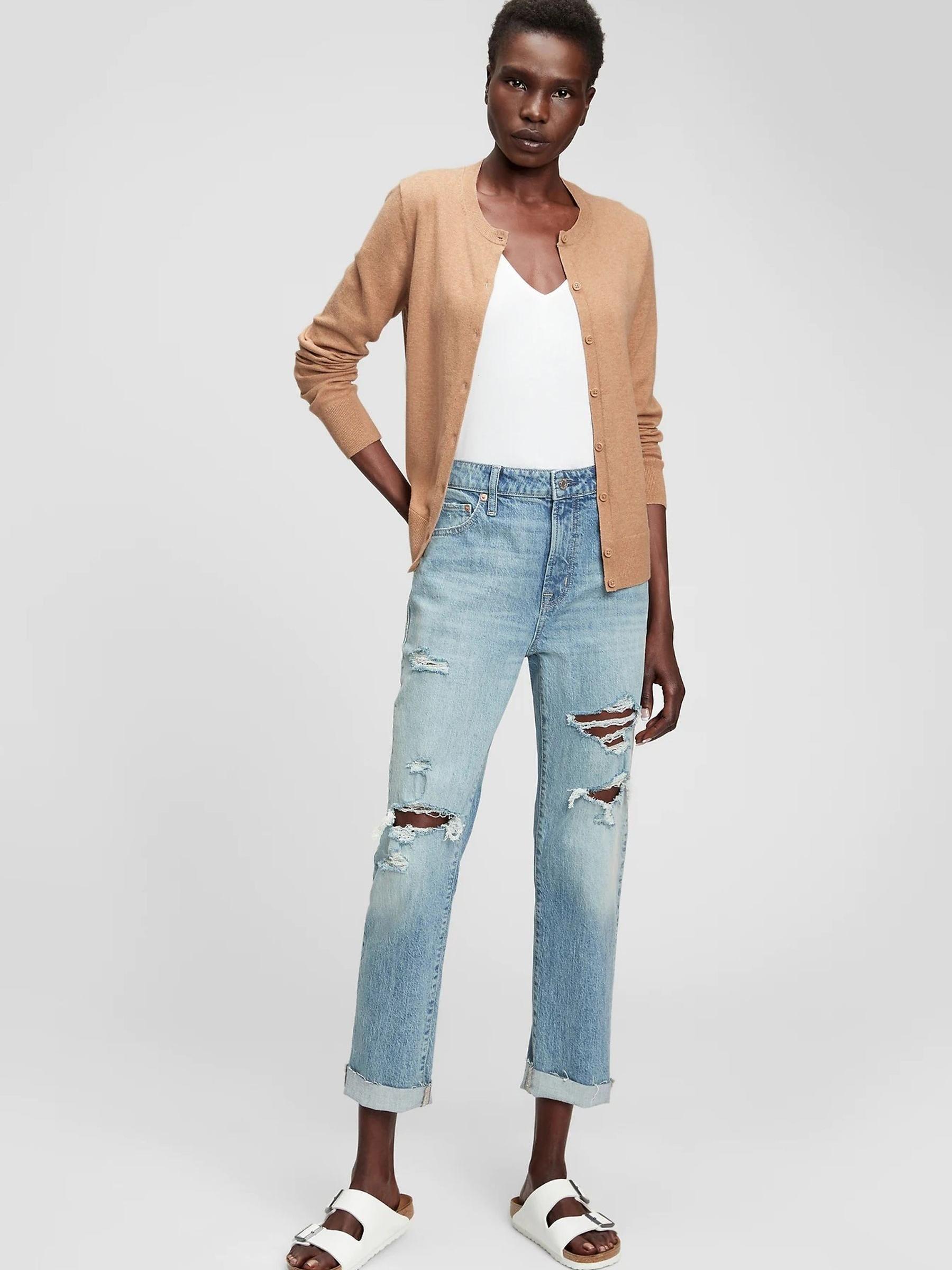 Light Brown Crewneck Cardigan - Image 1 of 1