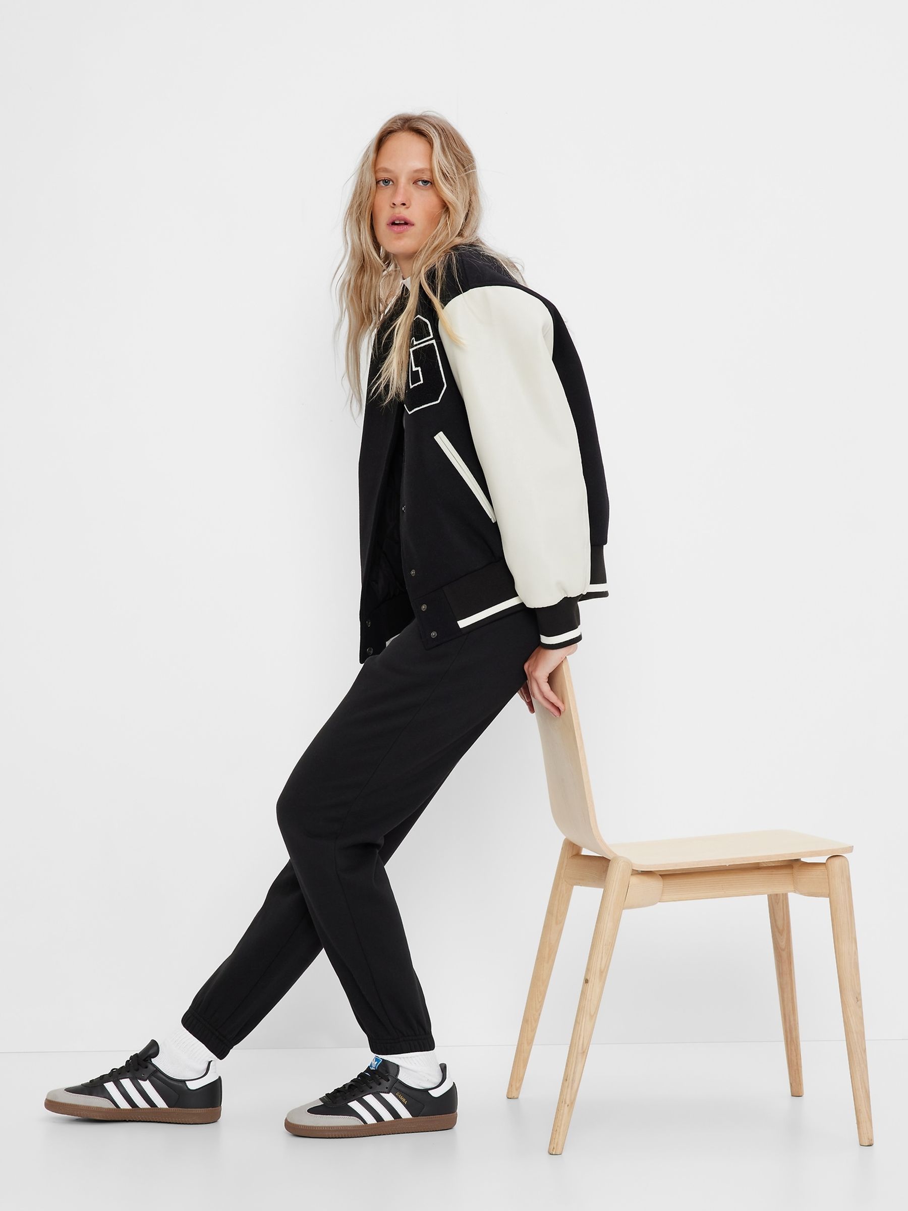 Black High Rise Vintage Soft Pull-On Joggers - Image 1 of 1