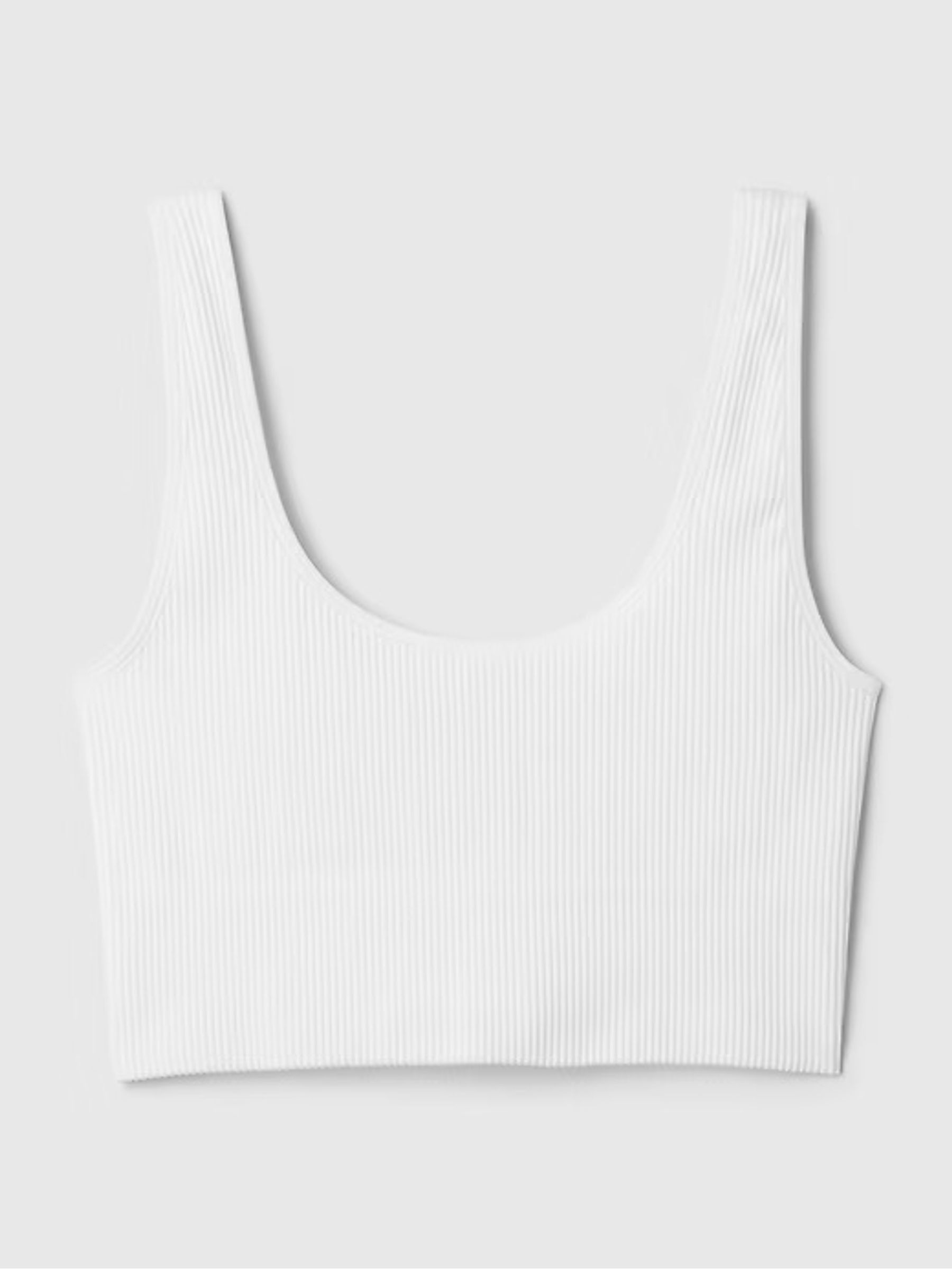 White Seamless Ribbed Bralette - Image 5 of 5