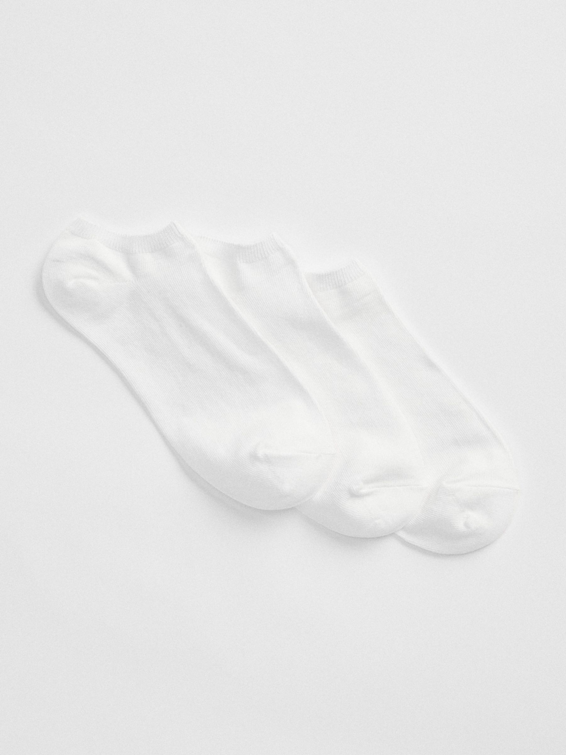 White Adults 3 Pack Basic Trainer Socks - Image 1 of 1