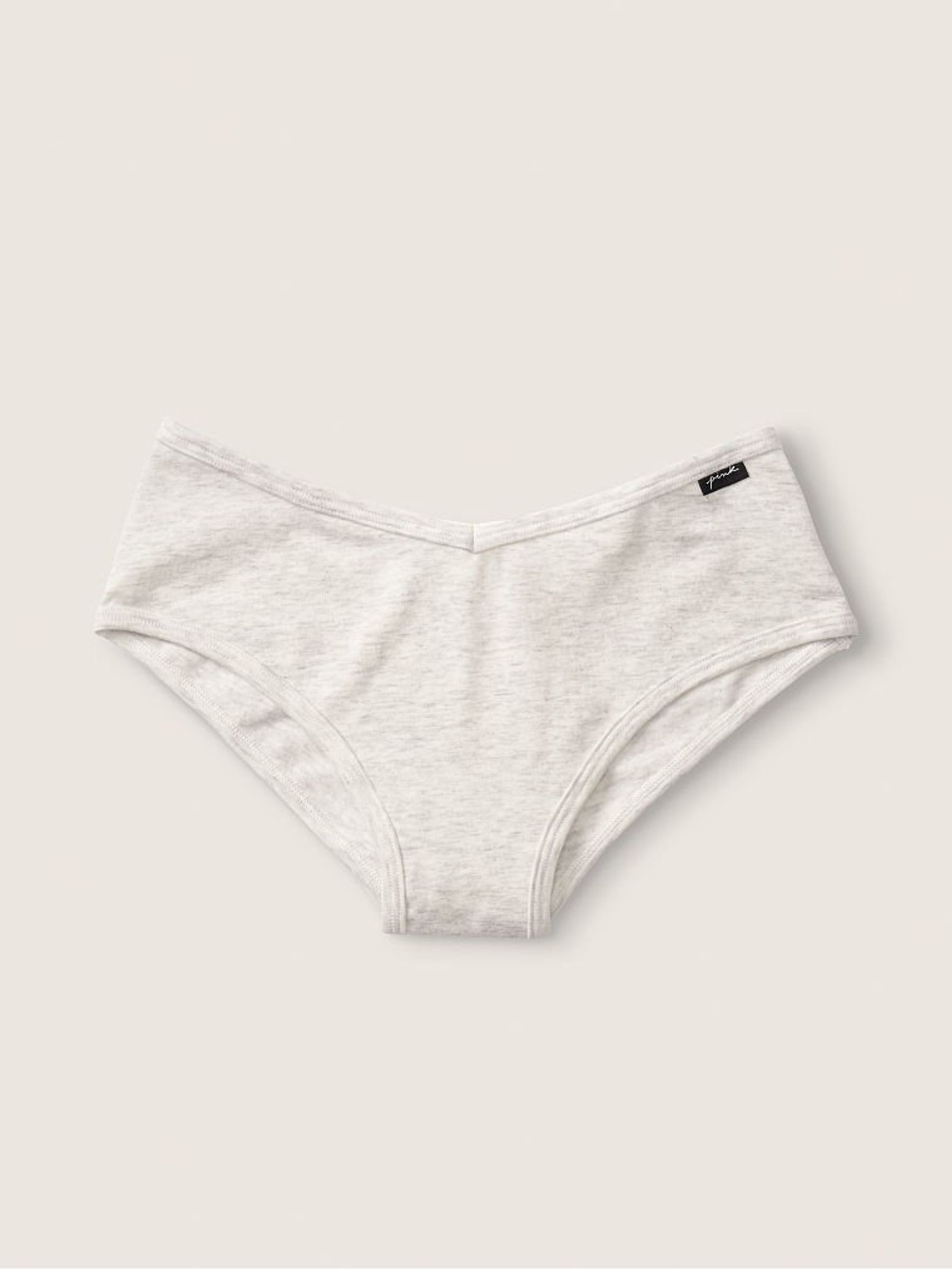 Heather Silver Grey Cotton Cheeky Knickers - Image 1 of 1