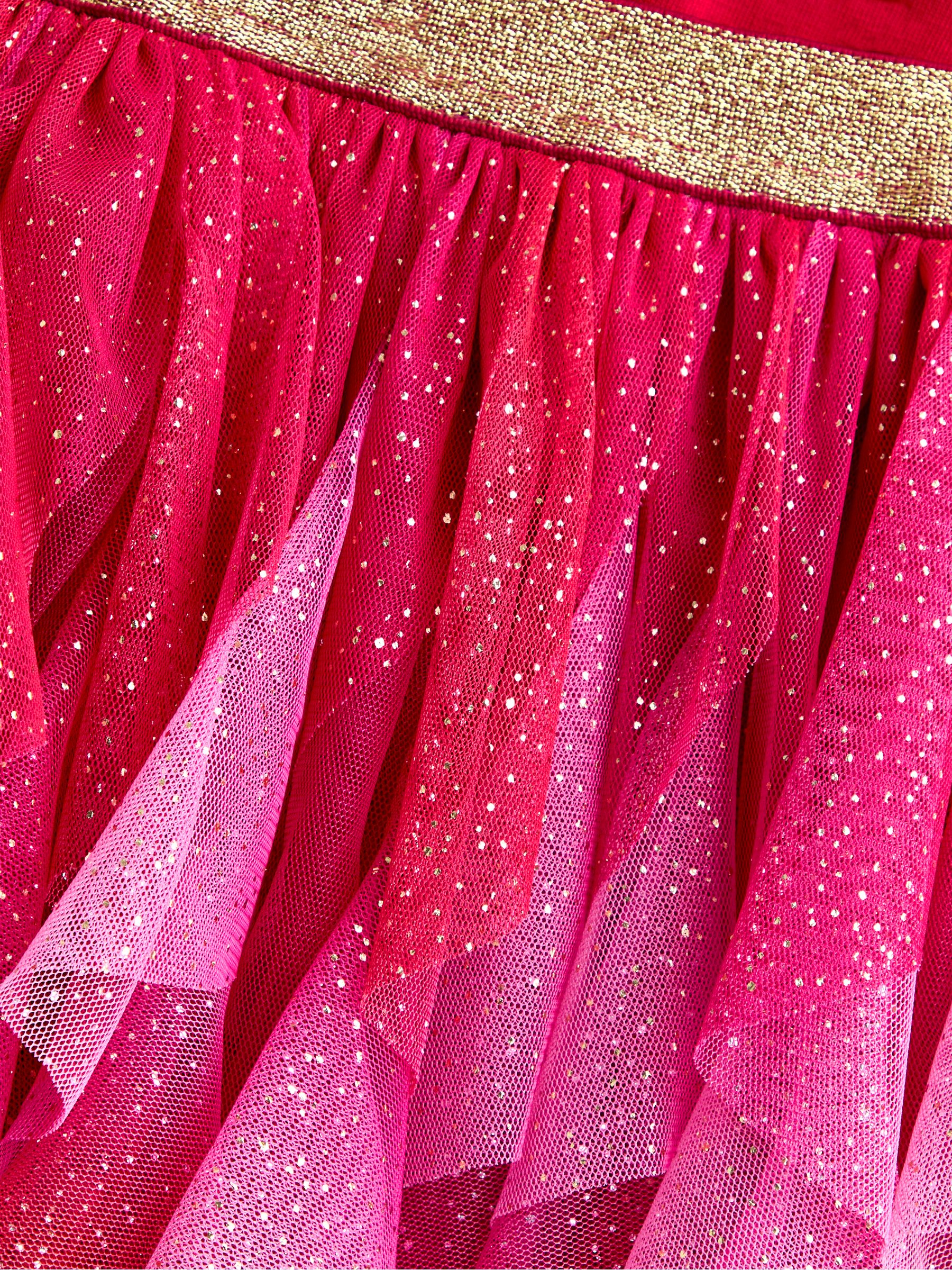 Red Reindeer Tulle Skirt & Top Set - Image 7 of 7 Red Reindeer Tulle Skirt & Top Set - Image 7 of 7