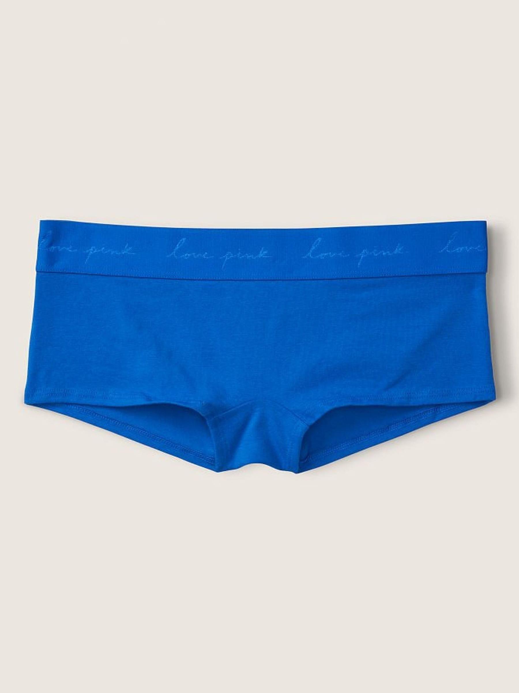 Blue Cotton Logo Short Knickers - Image 1 of 1