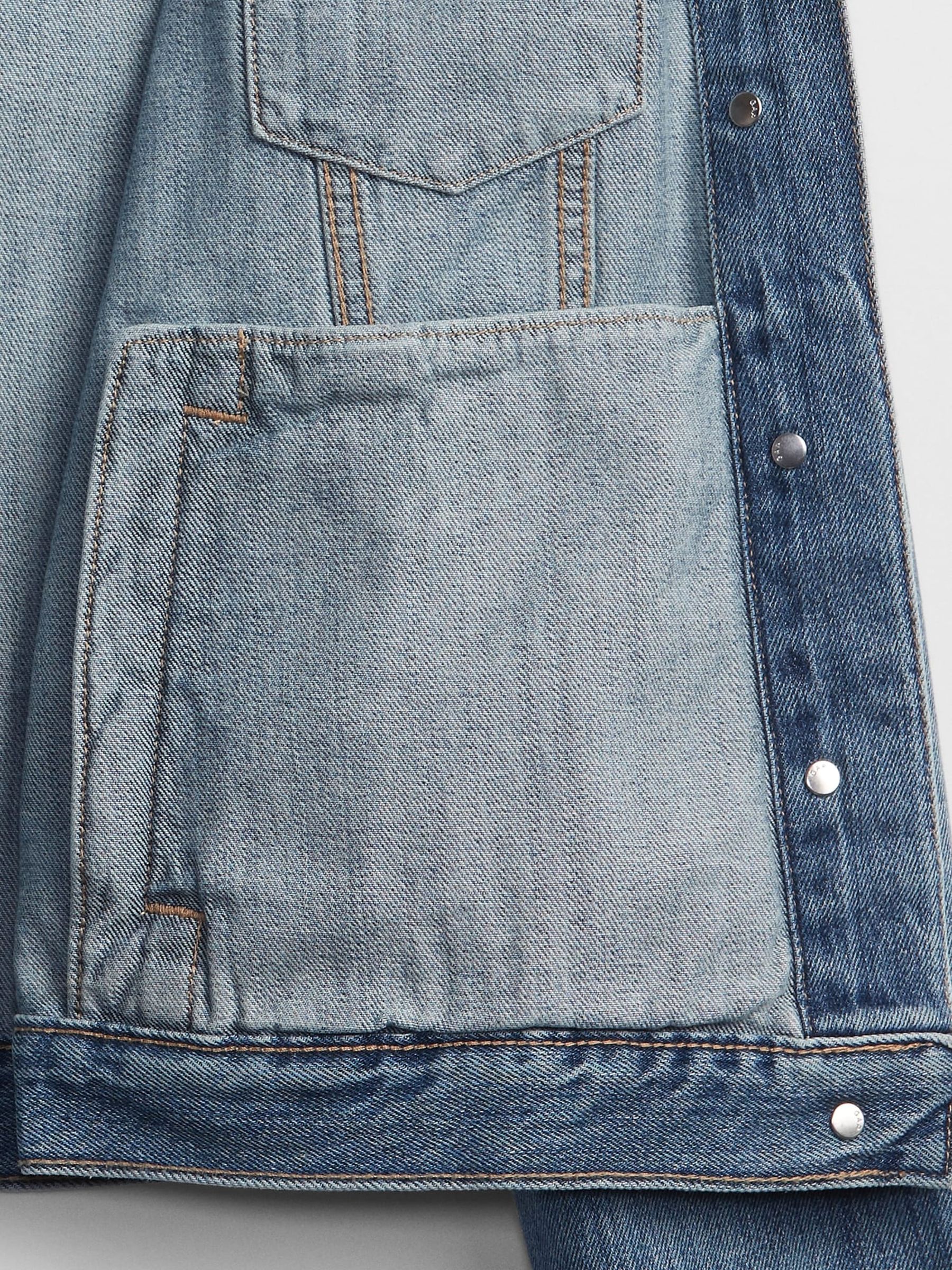 Medium Blue Icon Denim Jacket - Image 4 of 4