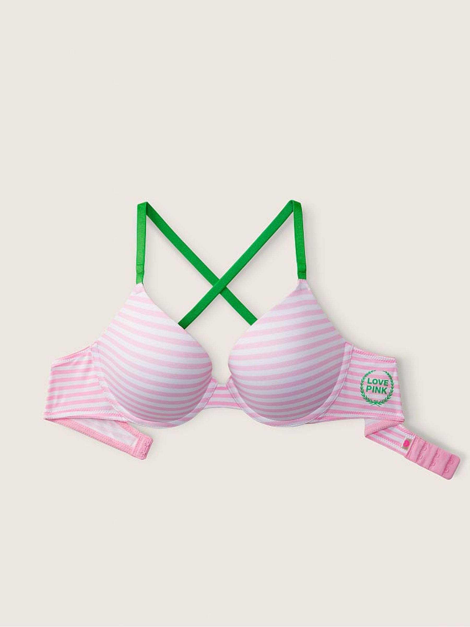 PINK Originals Pink Stripe Push Up Bra - Image 5 of 5