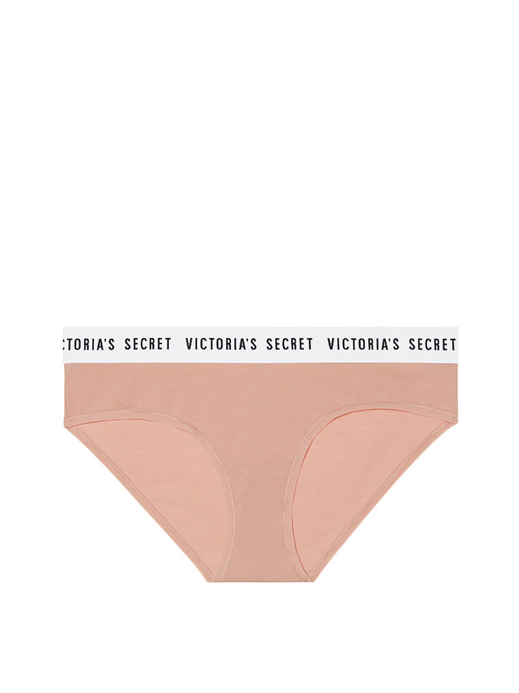 misty rose Pink Stretch Cotton Logo Hipster Panty - Image 3 of 3