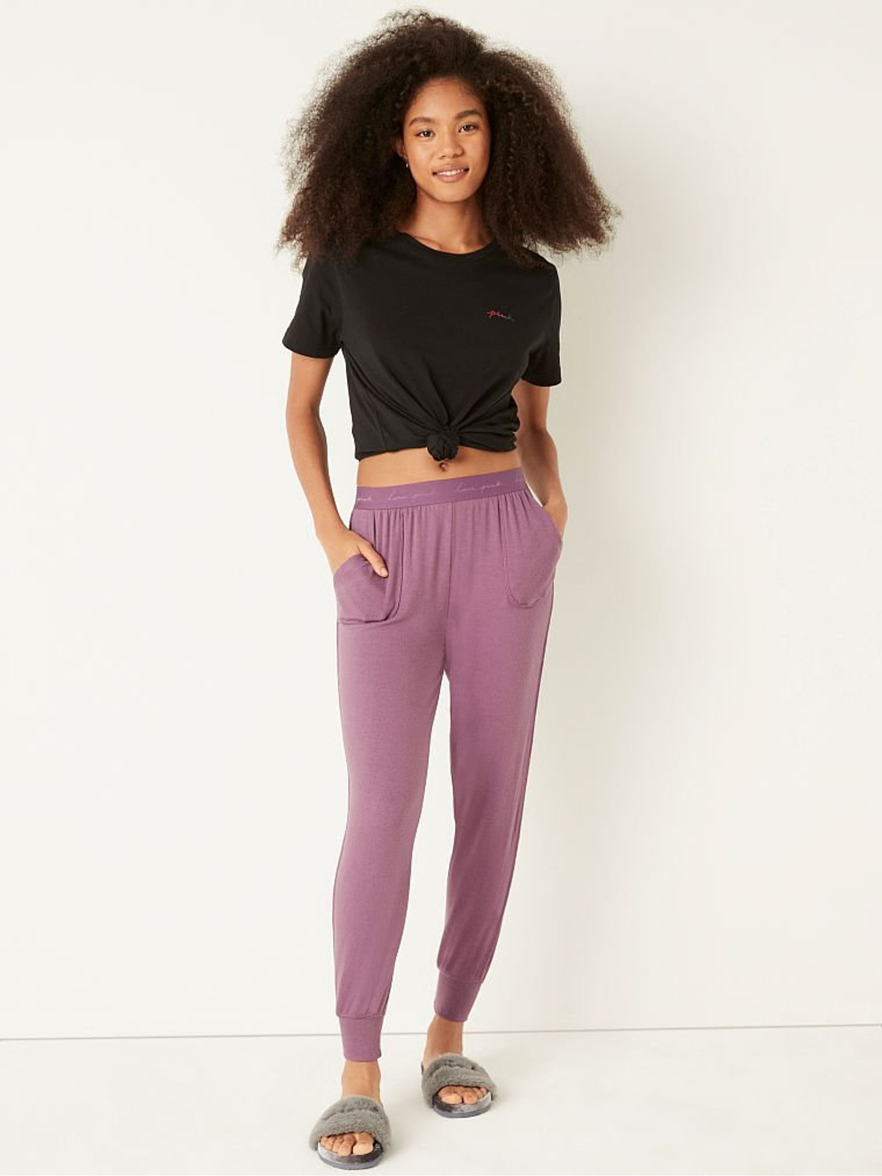 Mauve Ice Cozy Sleep Jogger Victoria's Secret UK