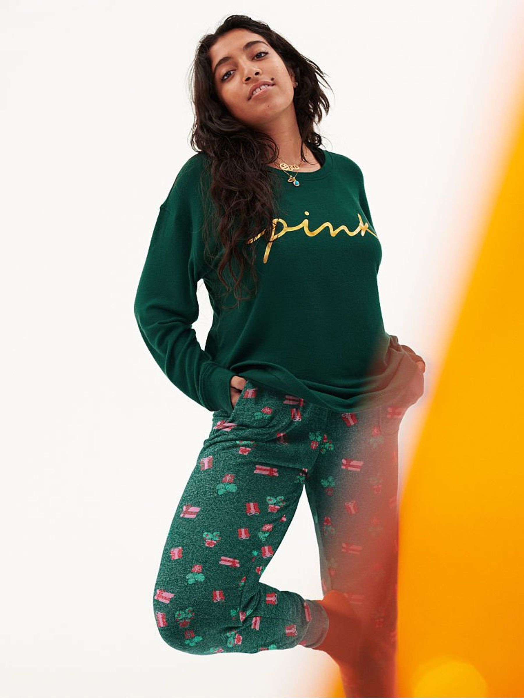 Dark Garden Plant Presents Cozy Sleep Jogger - Image 4 of 5