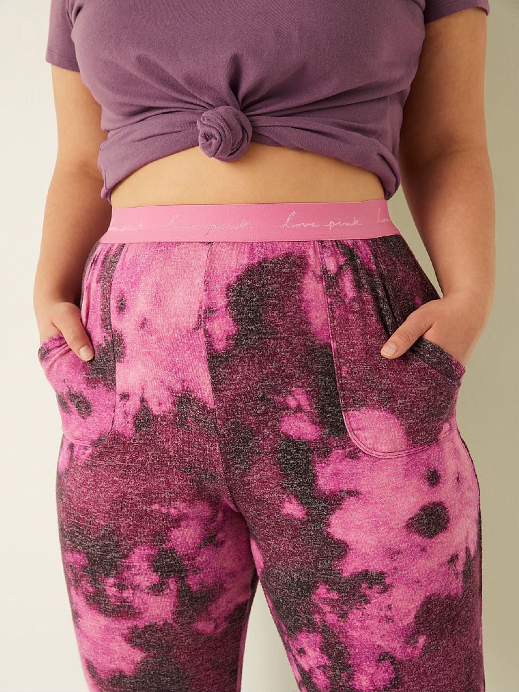 Violet Pink Cozy Sleep Jogger - Image 4 of 4