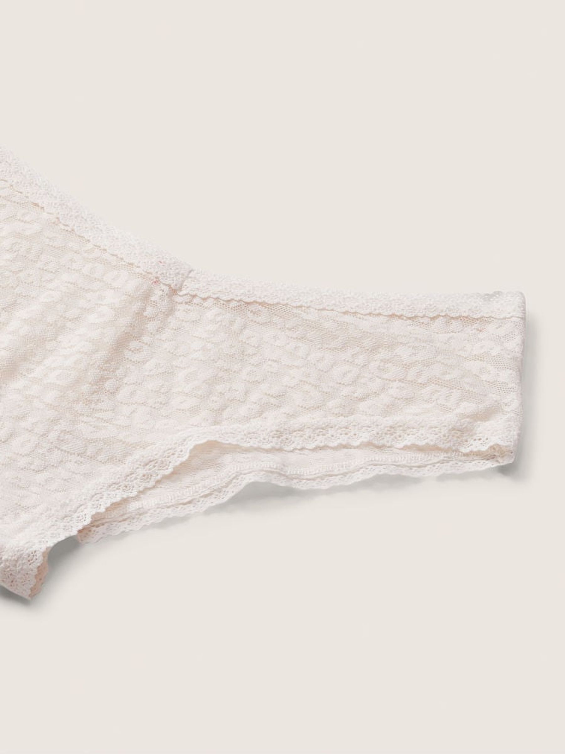 Coconut White Lace Logo Cheeky Knickers - Image 2 of 2