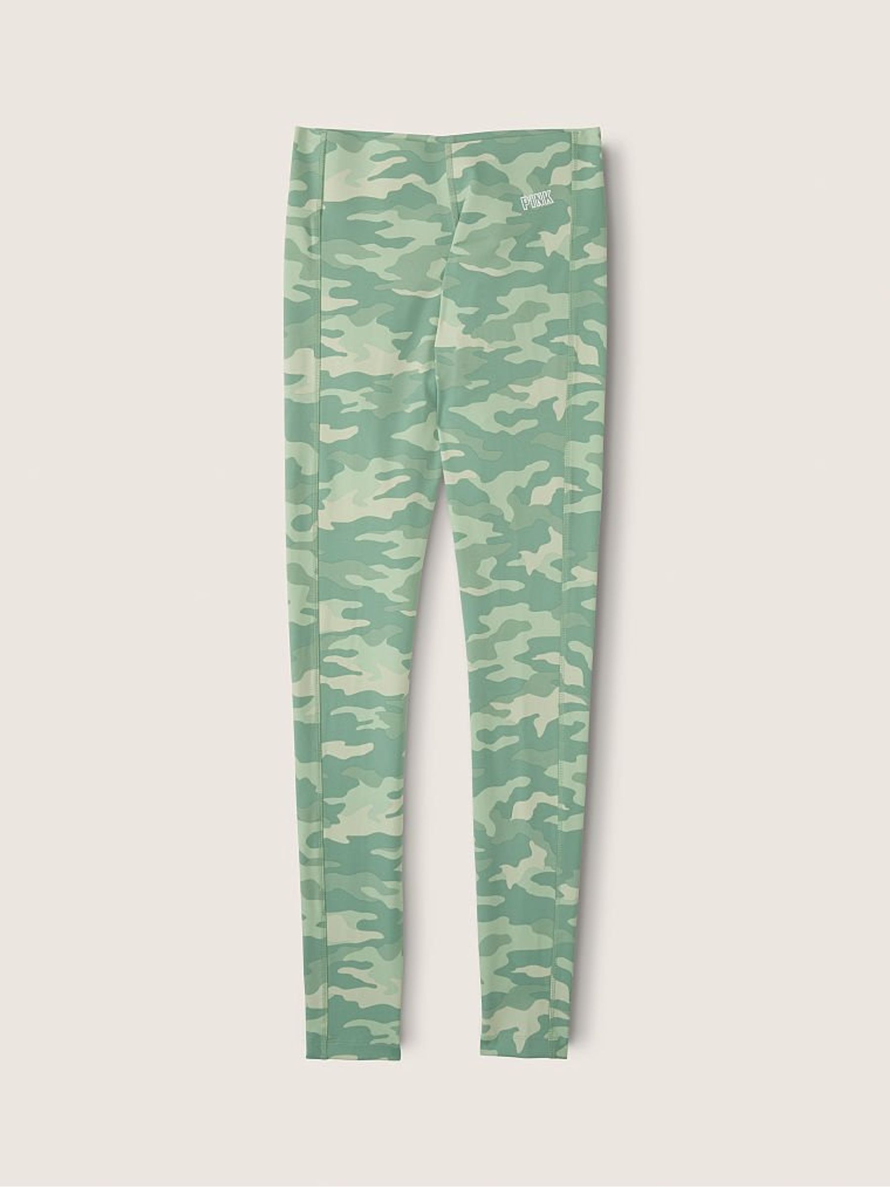 Seasalt Green Camo Victoria's Secret PINK Compression V High Waist Full Length Legging - Image 4 of 4