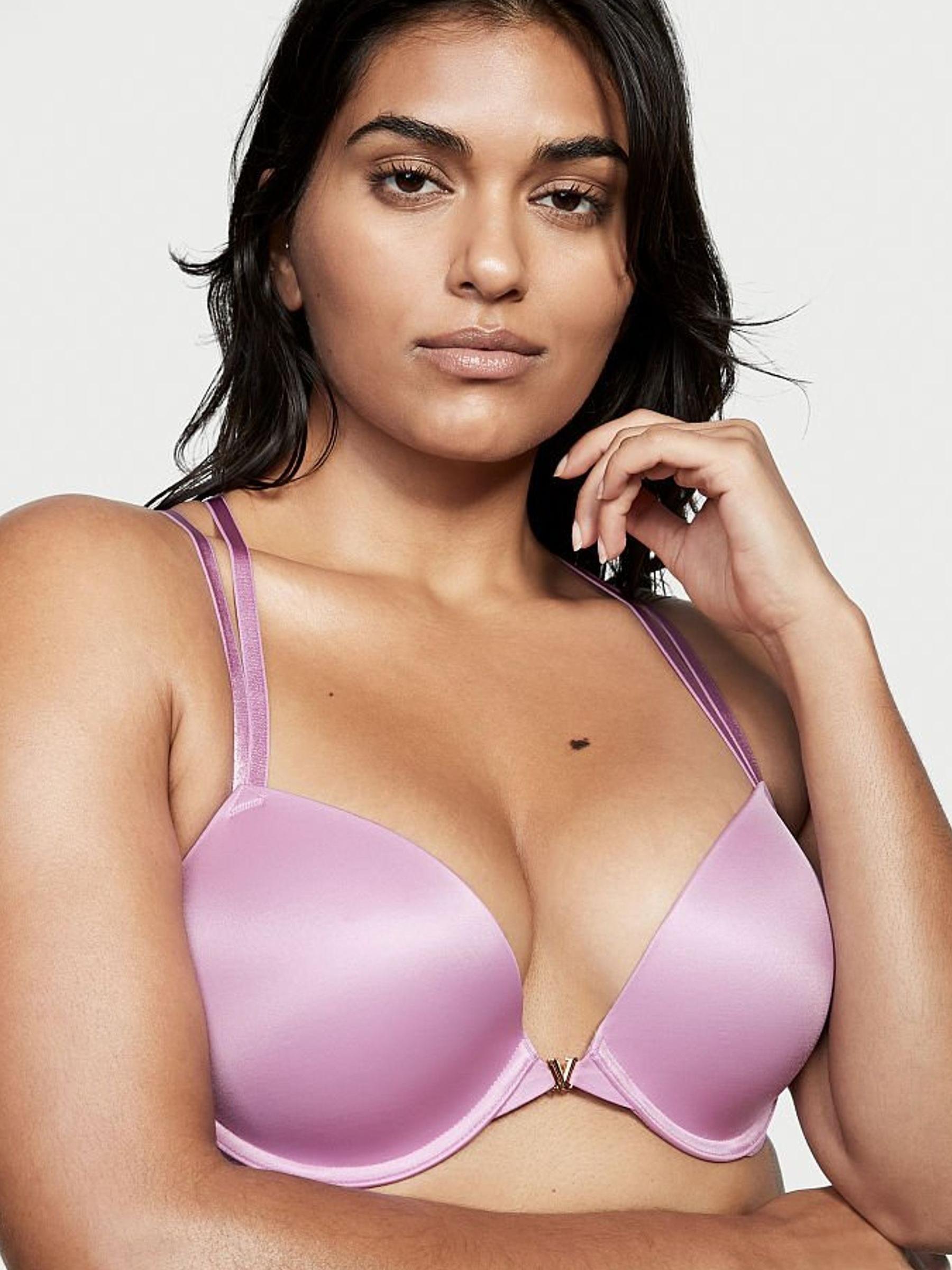 Light Lilac Purple Laceback Frontclose PushUp Bra - Image 1 of 3