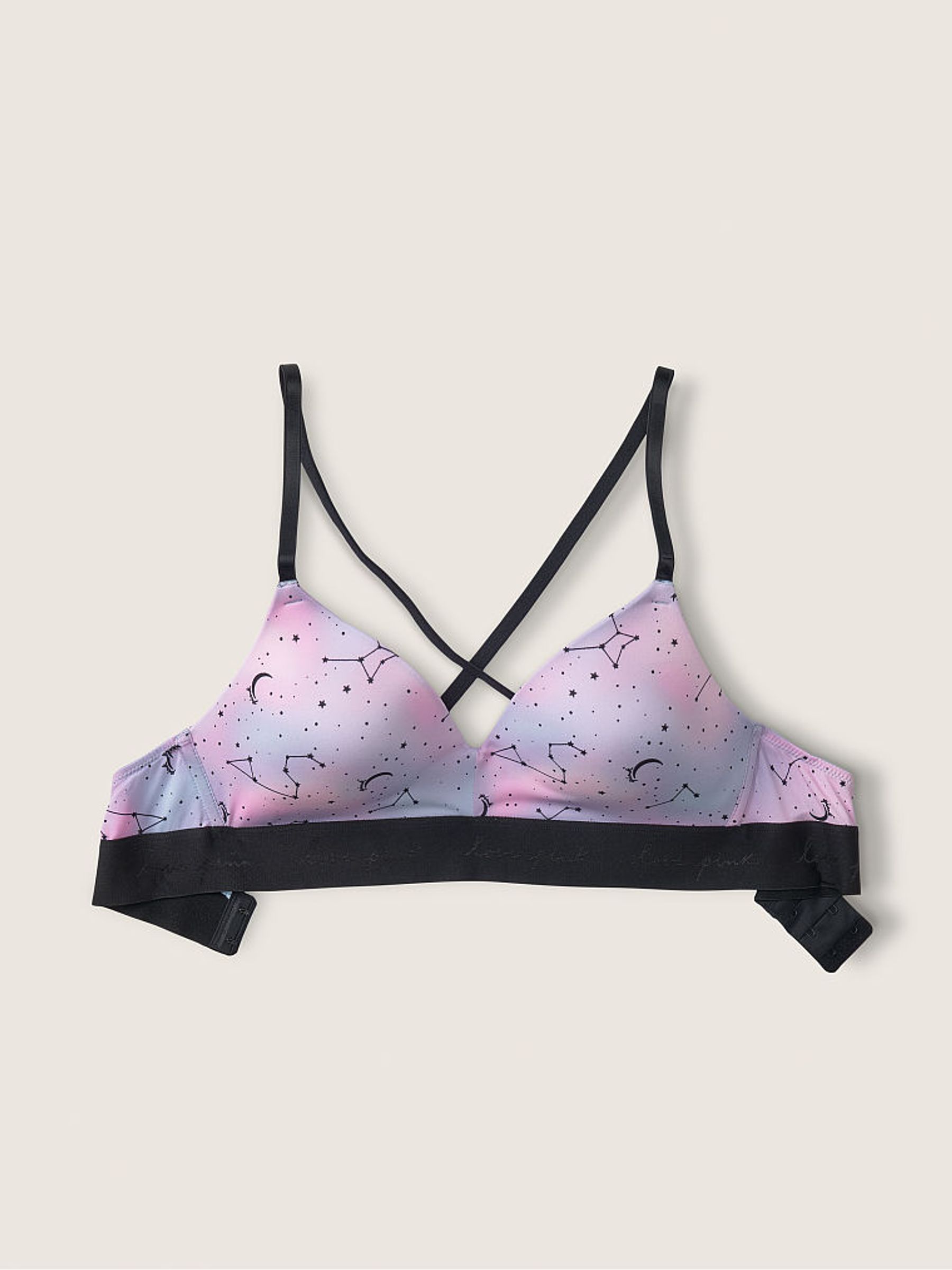 Boardwalk Pink Cloudy Constellation Smooth Lightly Lined Non Wired T-Shirt Bra - Image 4 of 5
