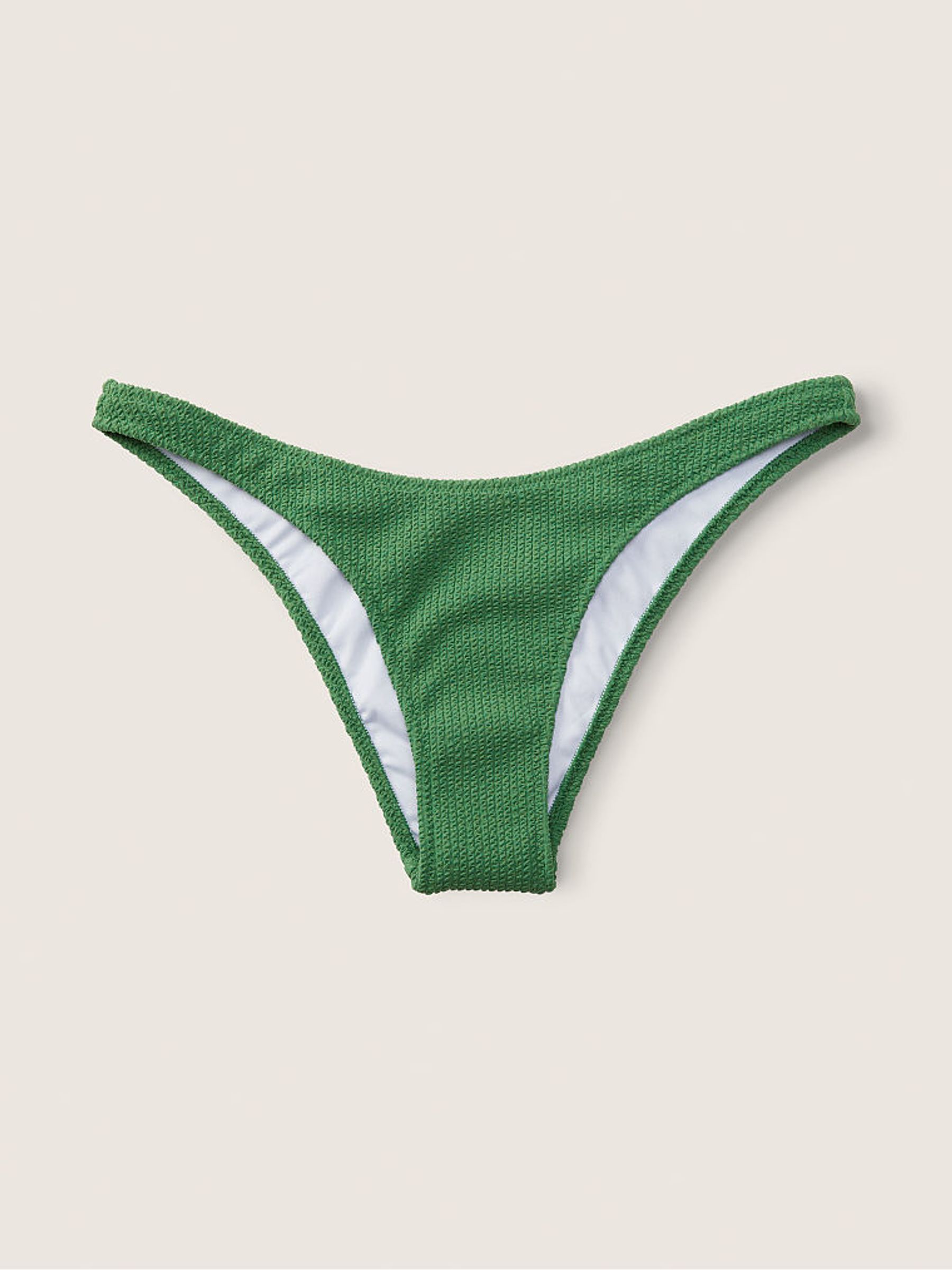 Forest Pine Green Brazilian Crinkle Bikini Bottom - Image 3 of 4
