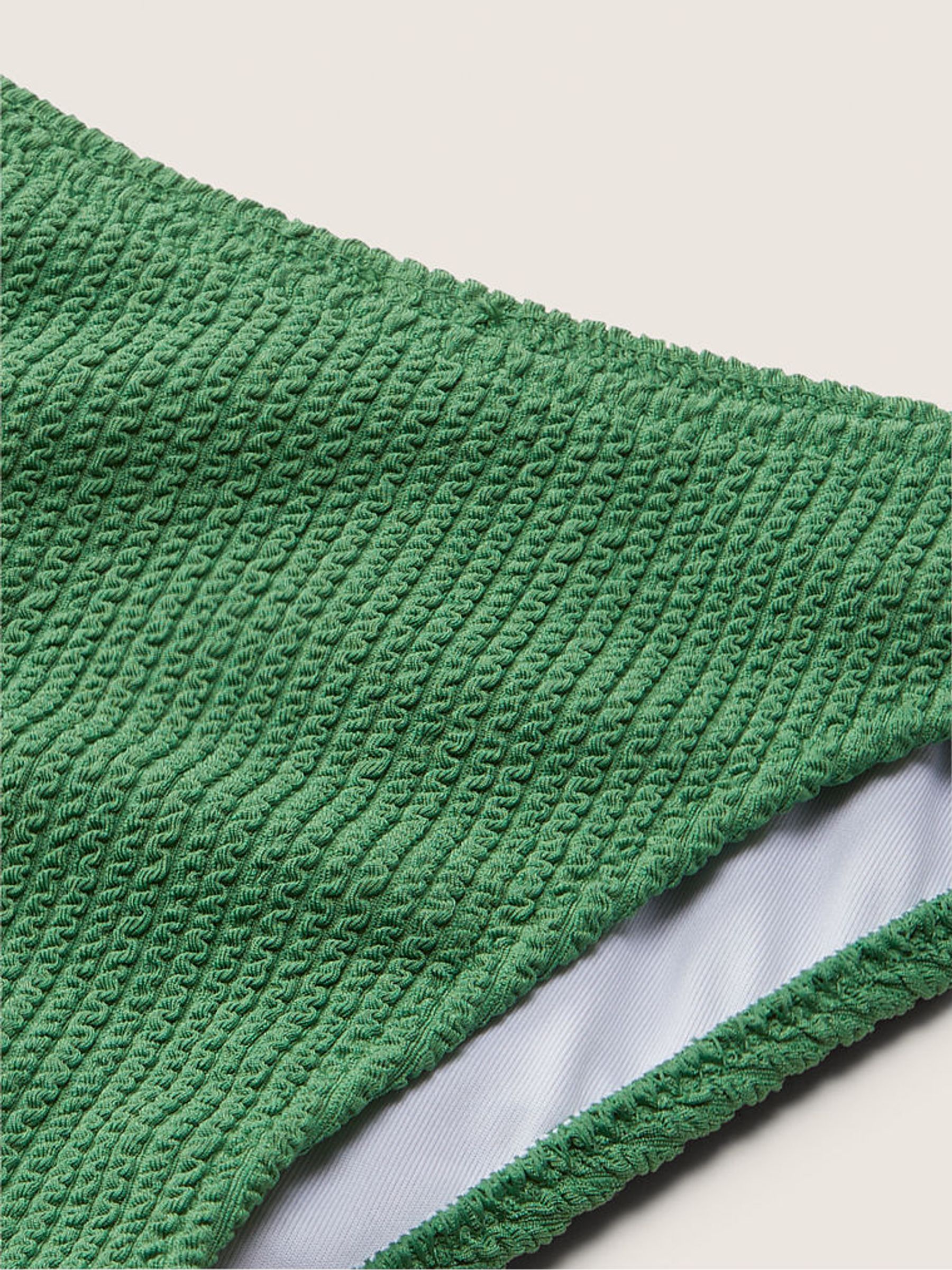 Forest Pine Green Brazilian Crinkle Bikini Bottom - Image 4 of 4