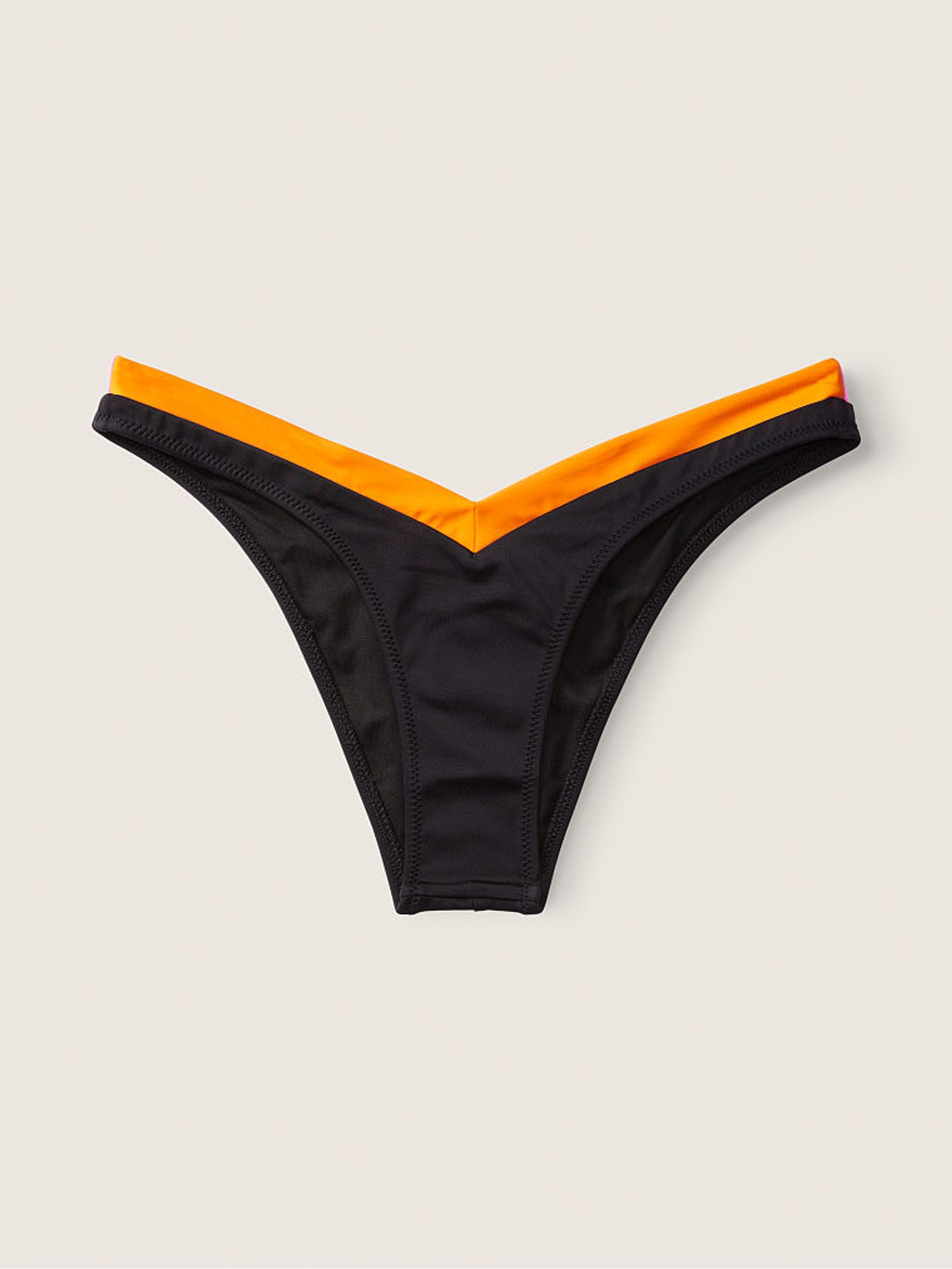 Radiant Rose Pink Colour Block Cheeky Bikini Bottom - Image 4 of 5