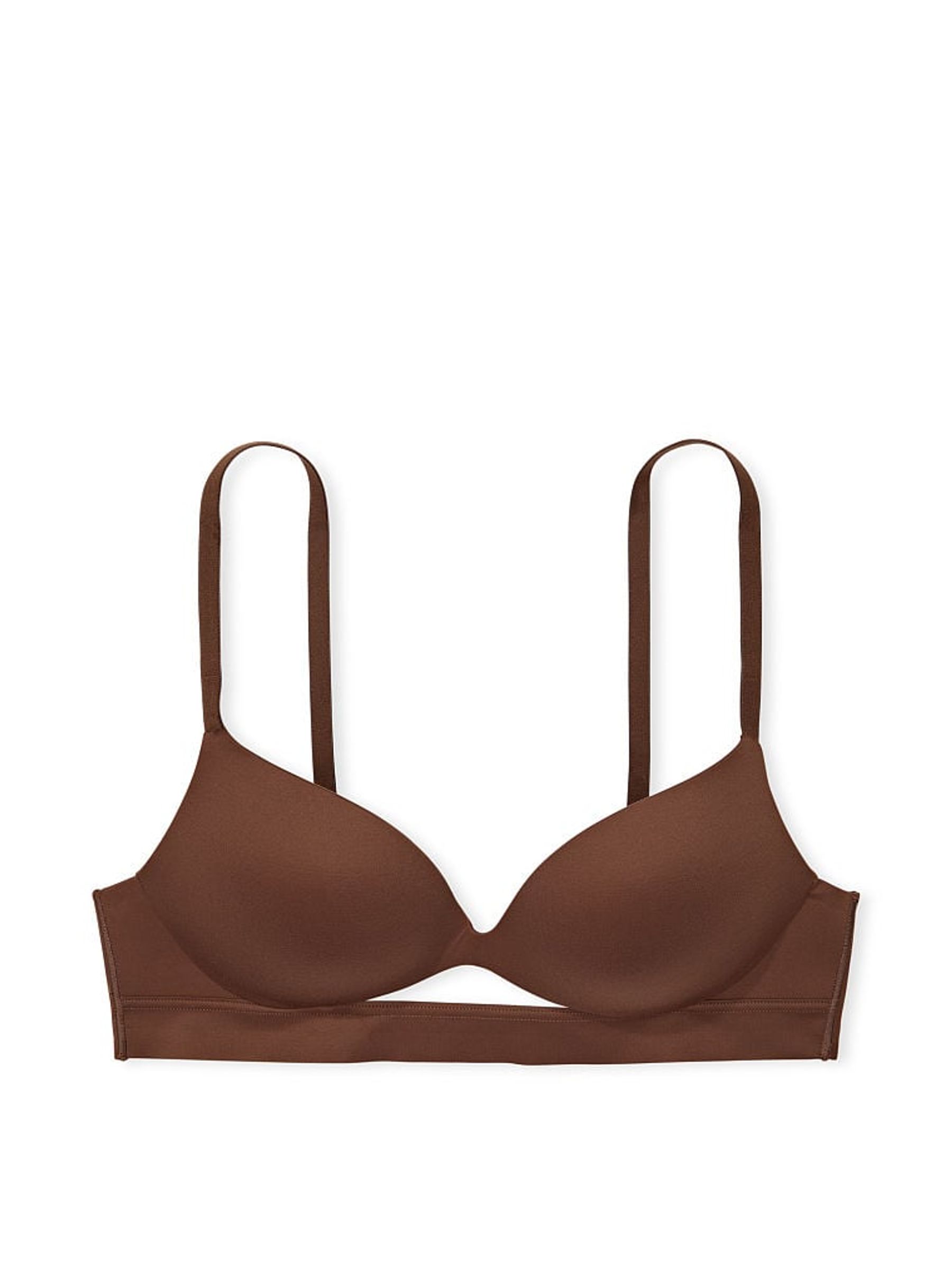 Dark Roast Brown Smooth Non Wired Push Up Bra - Image 3 of 3