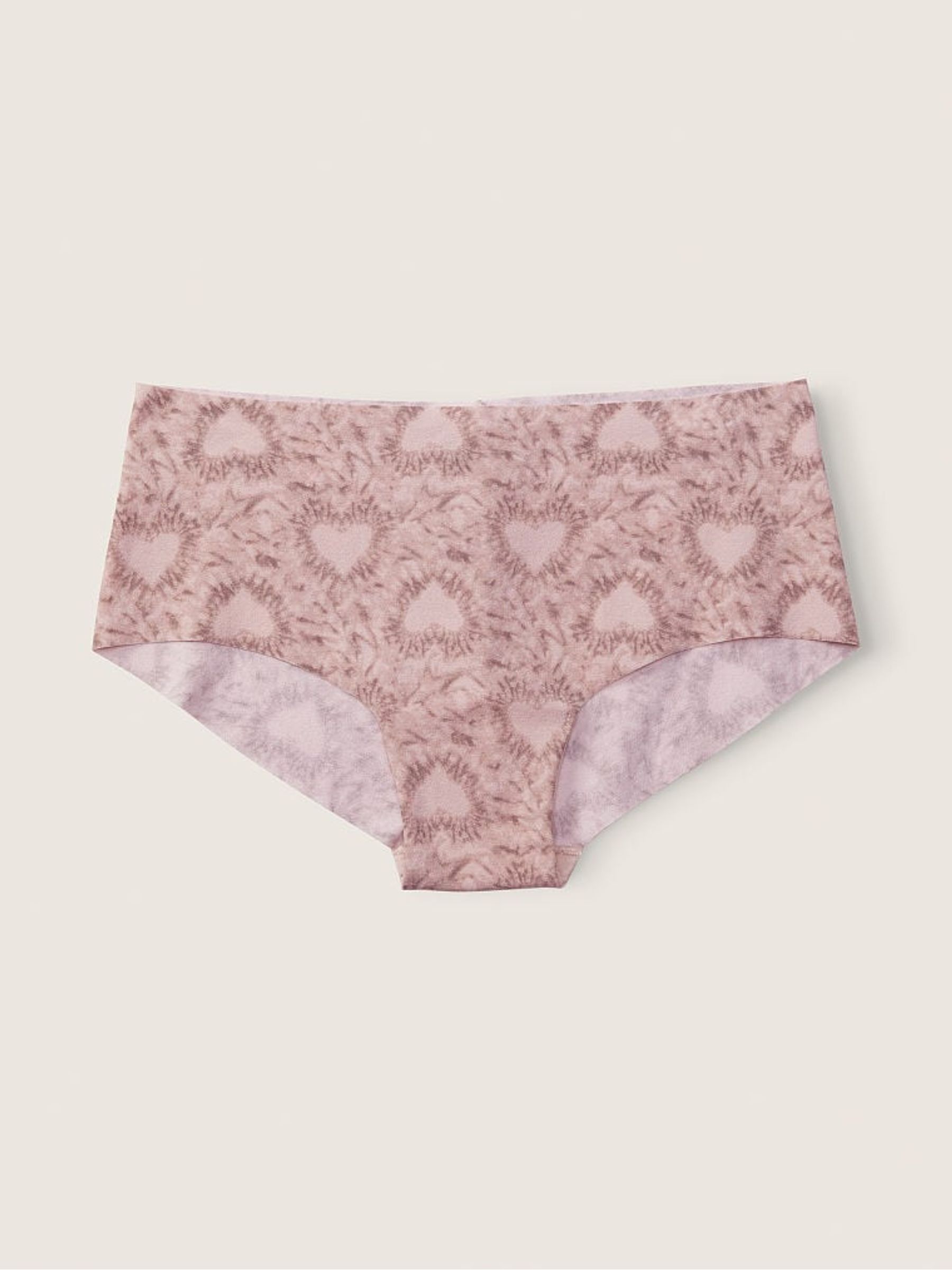 Iced Coffee Heart Tie Dye Black No Show Hipster Knickers - Image 1 of 1