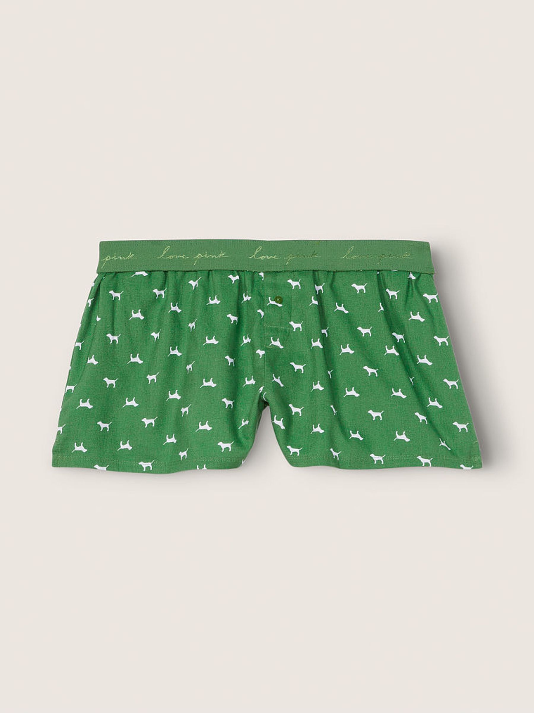 Forest Pine Green Flannel Pyjama Short - Image 4 of 4