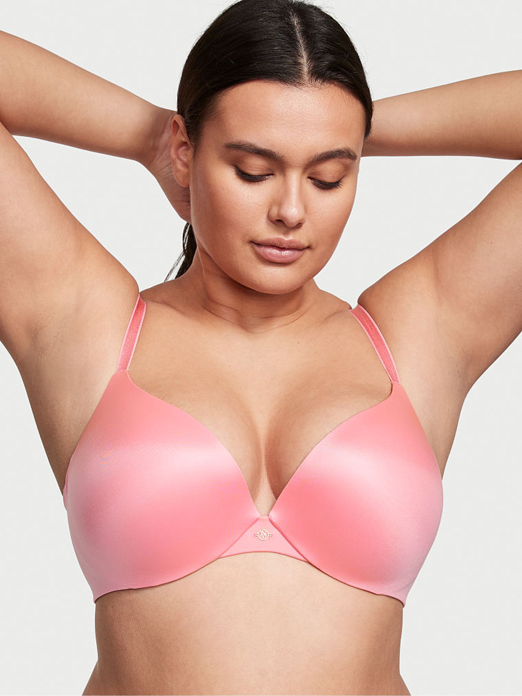 Pink Roses Smooth Push Up Bra - Image 3 of 4