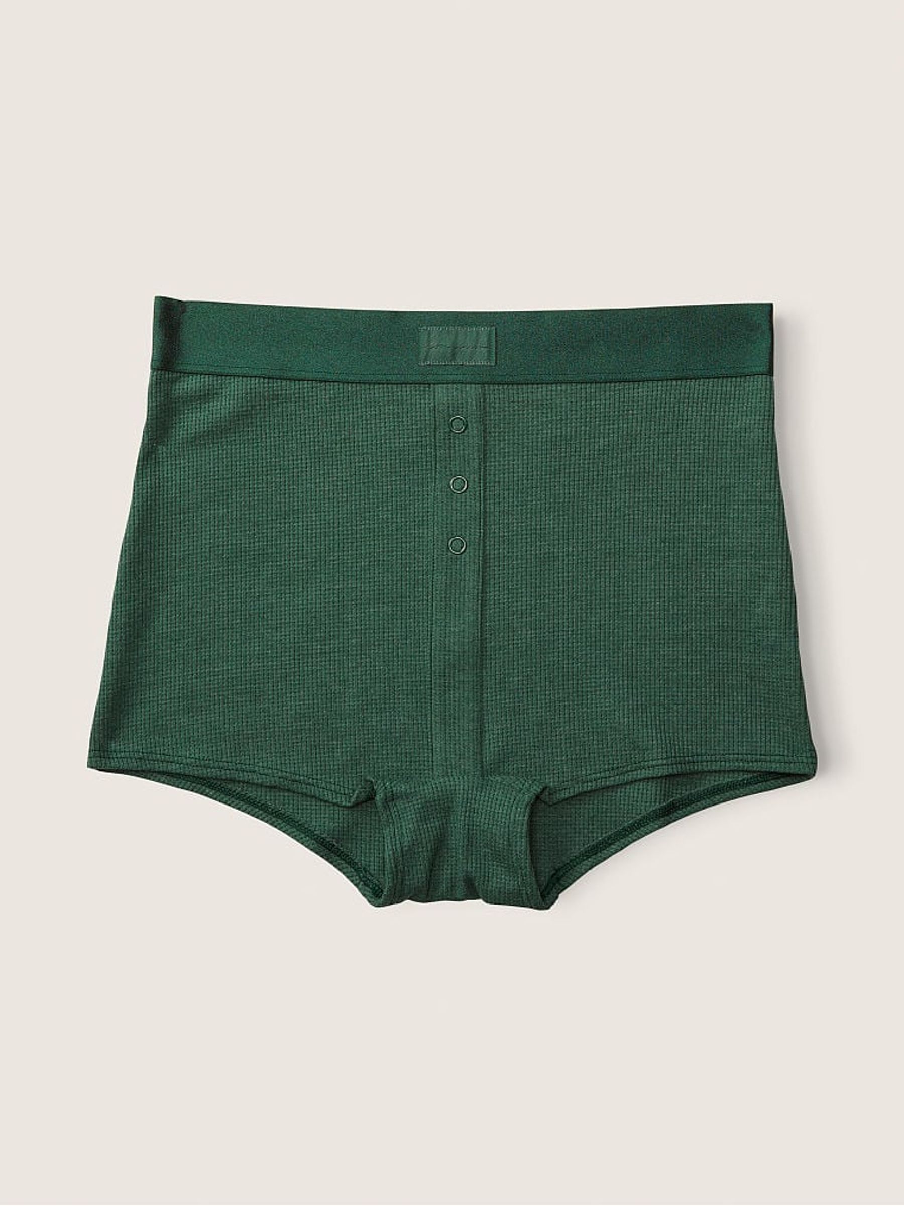Satin Green High Waist Boyshort Knickers - Image 1 of 1