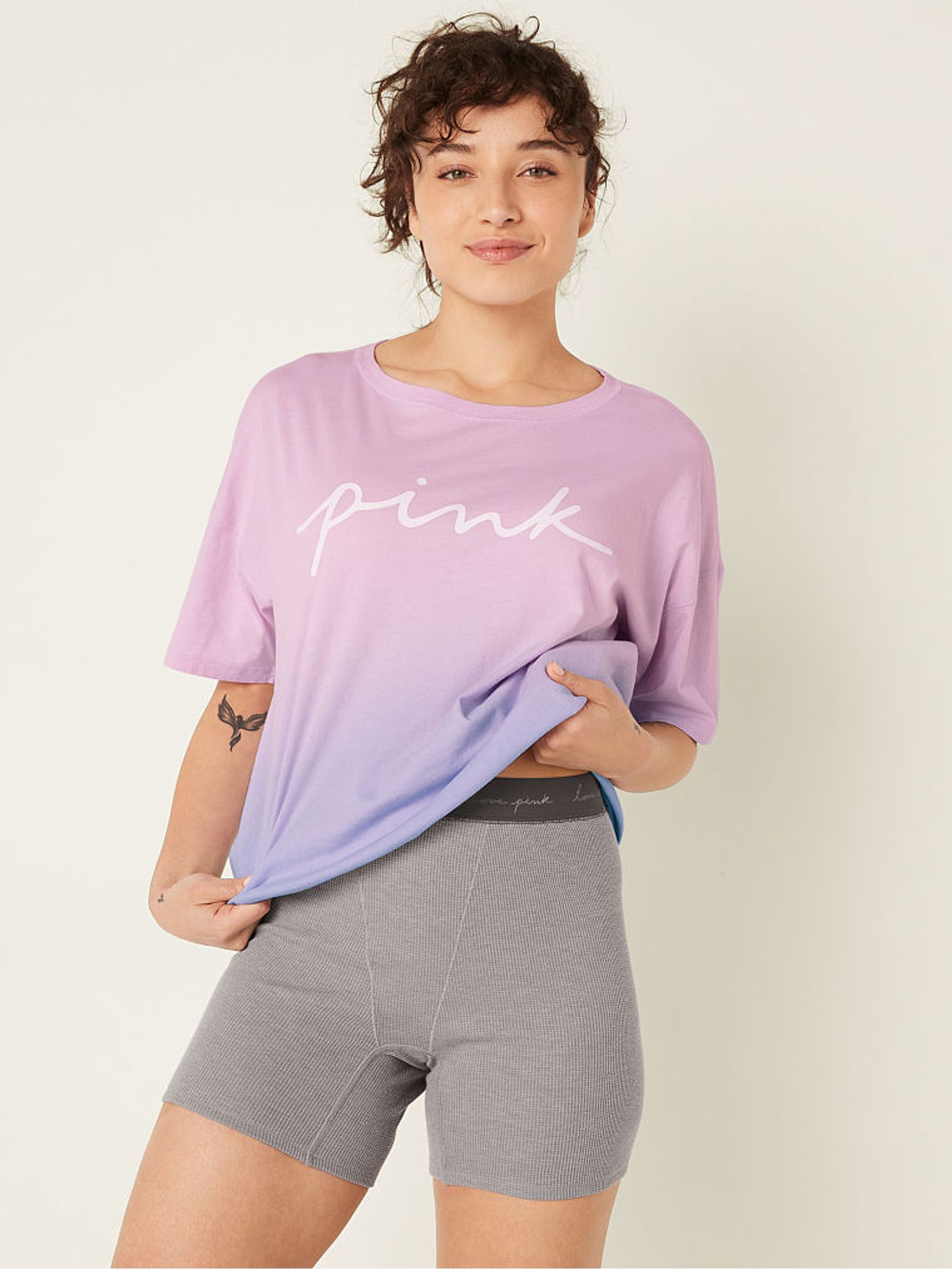 Skyway Blue and Pink Cotton Brief Short Pyjamas - Image 1 of 5