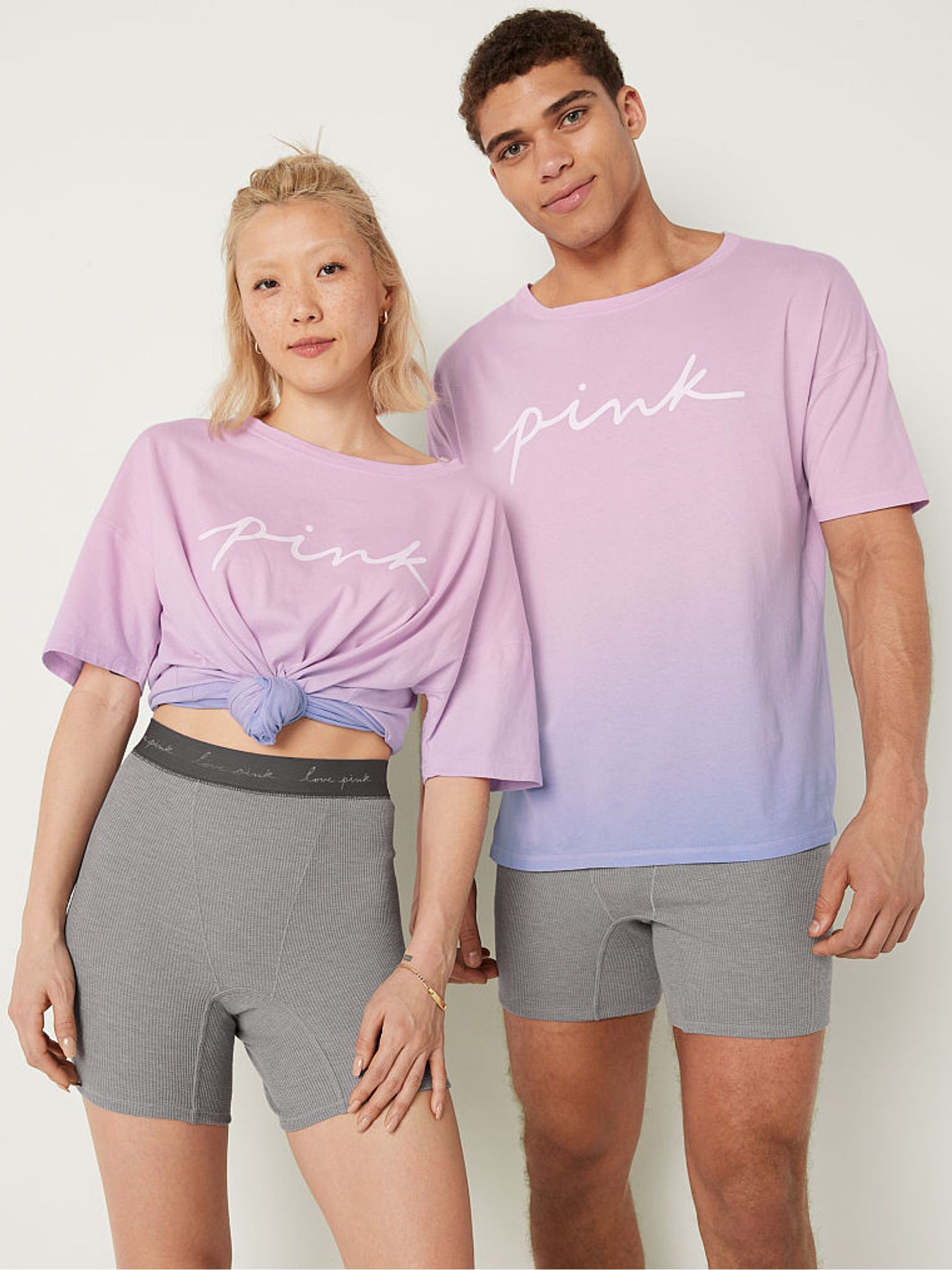 Skyway Blue and Pink Cotton Brief Short Pyjamas - Image 3 of 5