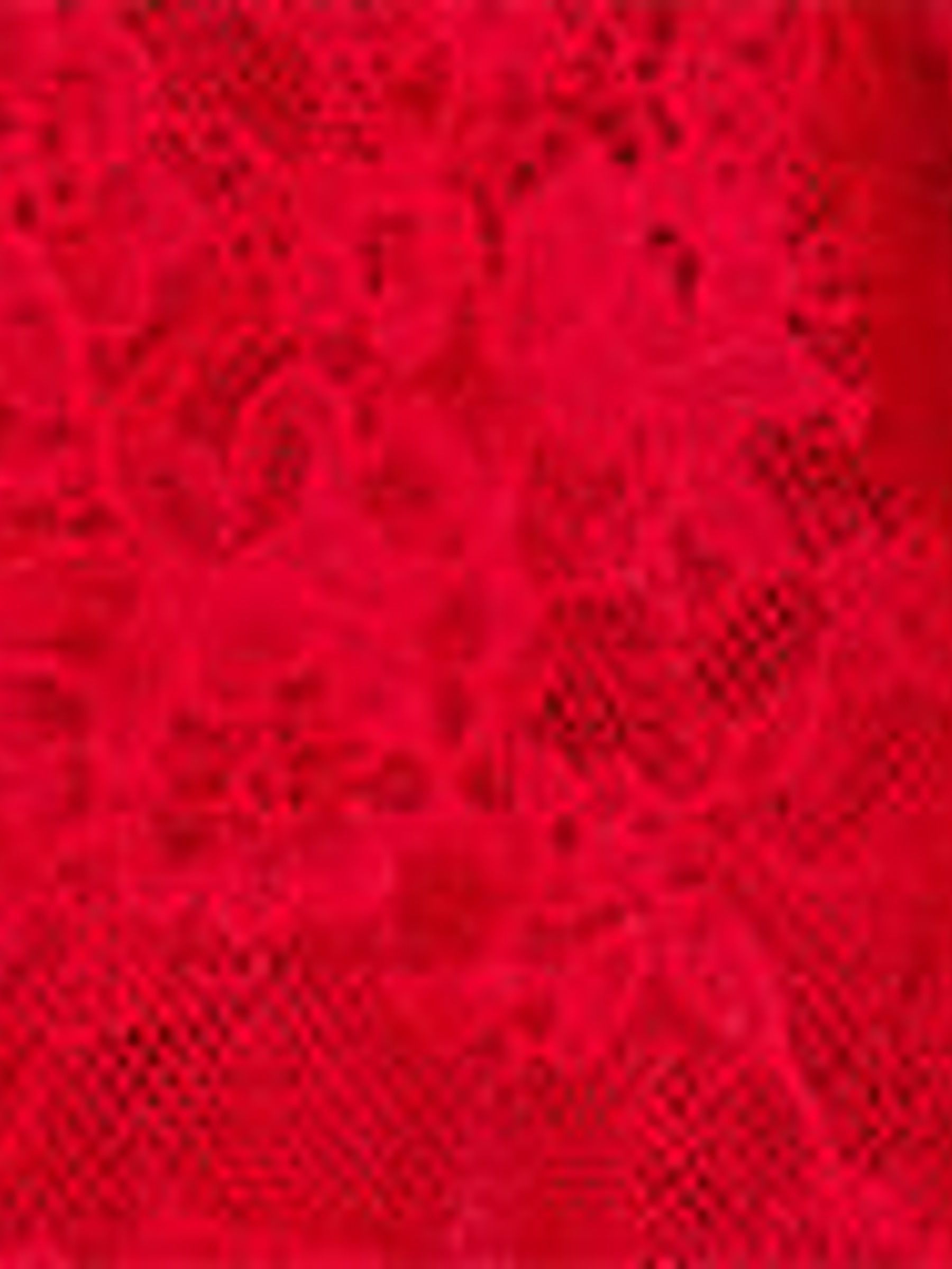 Lipstick Red Lace Cut Out Apron Bodysuit - Image 3 of 3