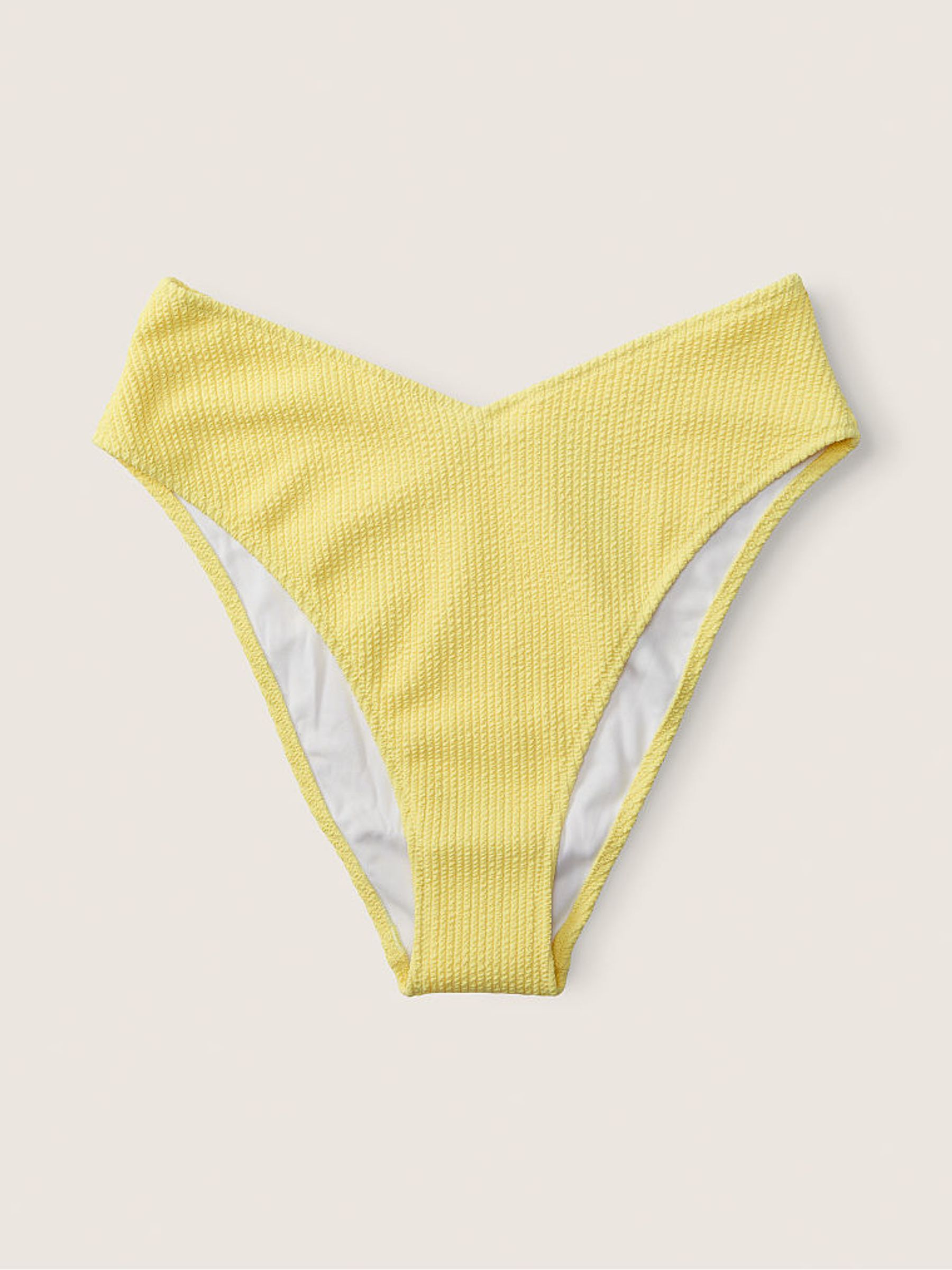 Yellow Tulip High Waisted Crinkle Bikini Bottom - Image 5 of 6
