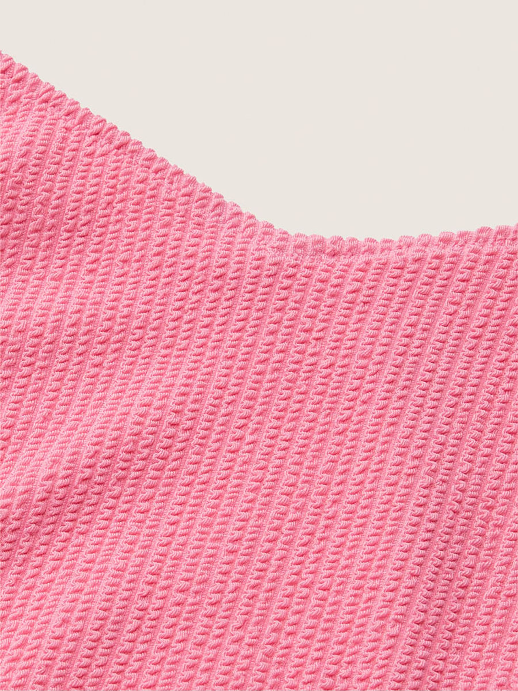 Dreamy Pink High Waisted Crinkle Bikini Bottom - Image 4 of 4
