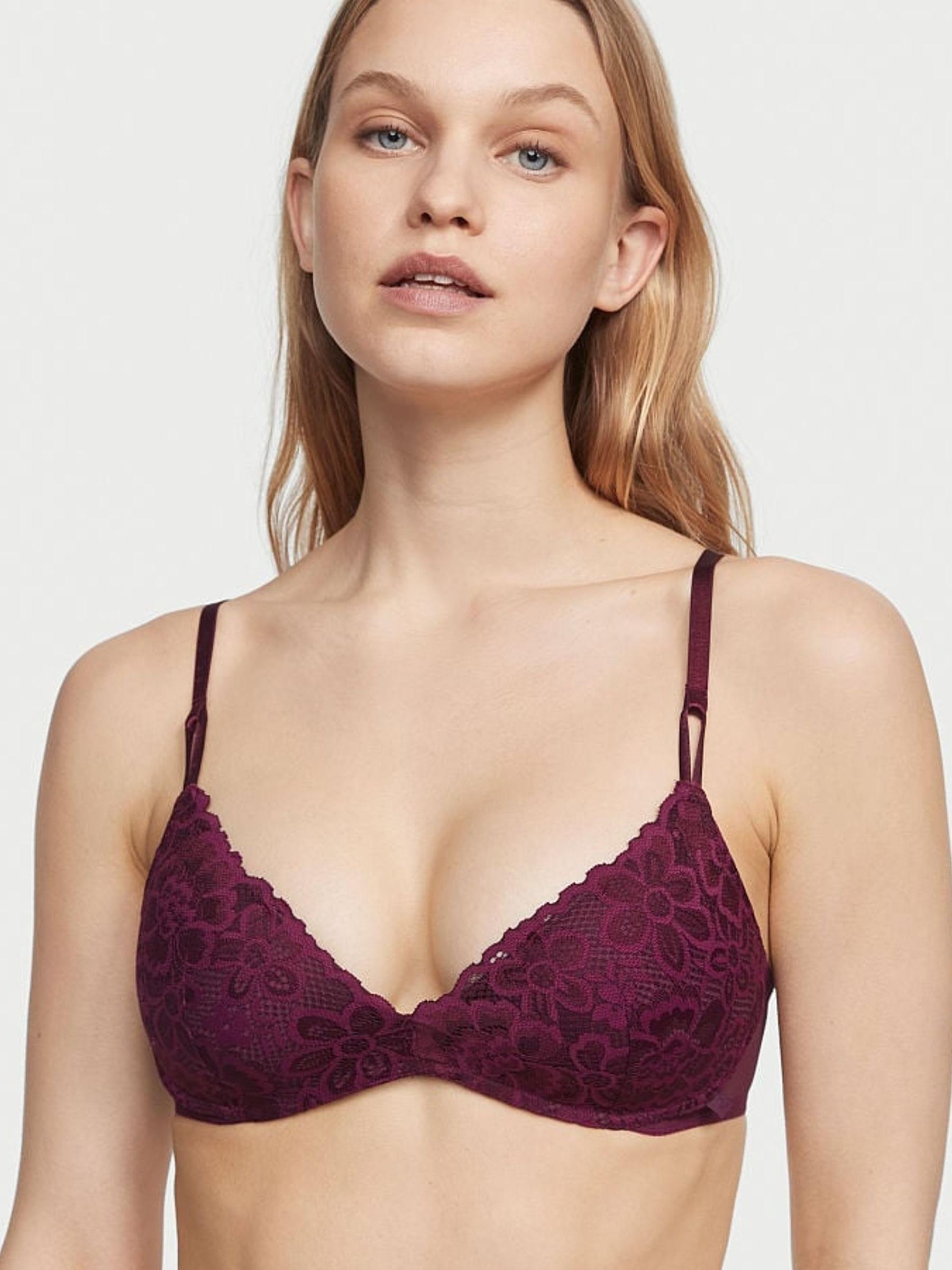 Kir Red Lace Non Wired Push Up Bra - Image 1 of 3