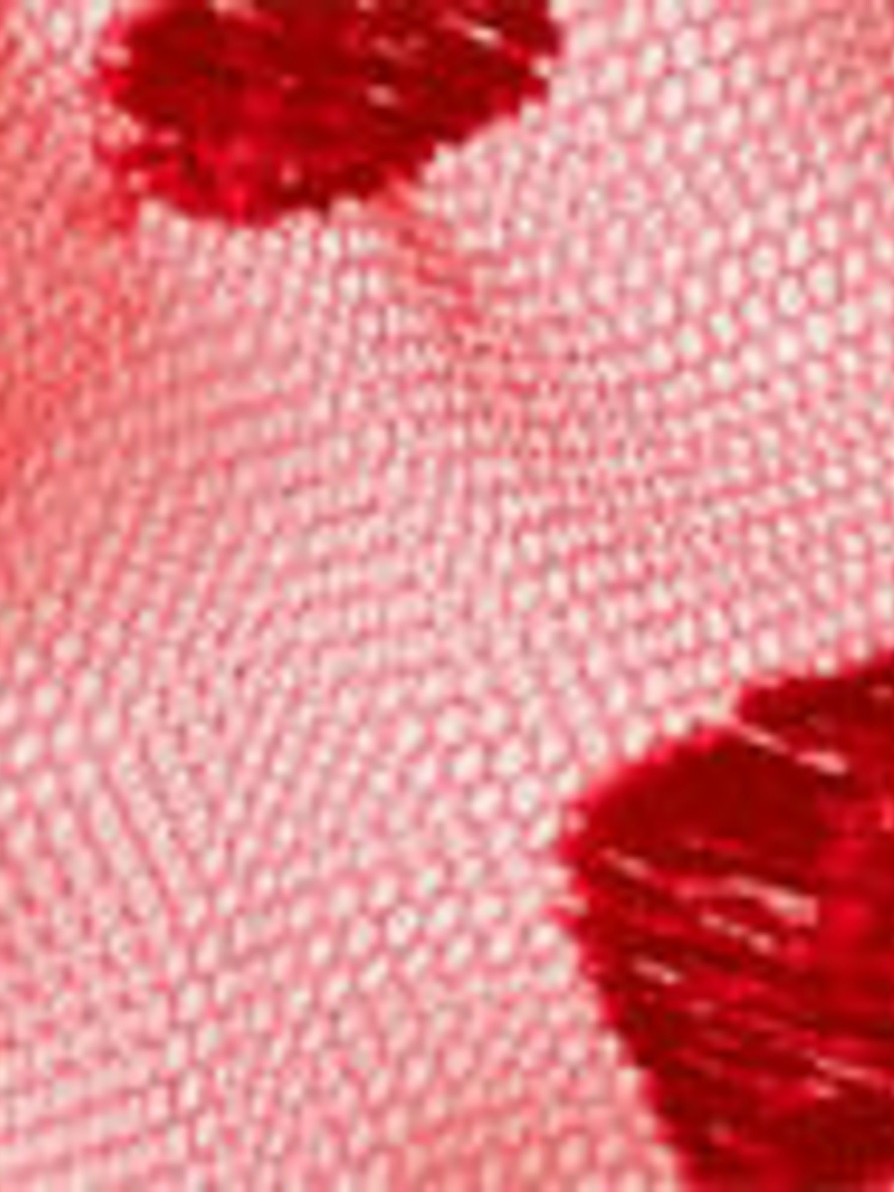 Red Heart Embroidered Halterneck Balcony Bra - Image 2 of 2