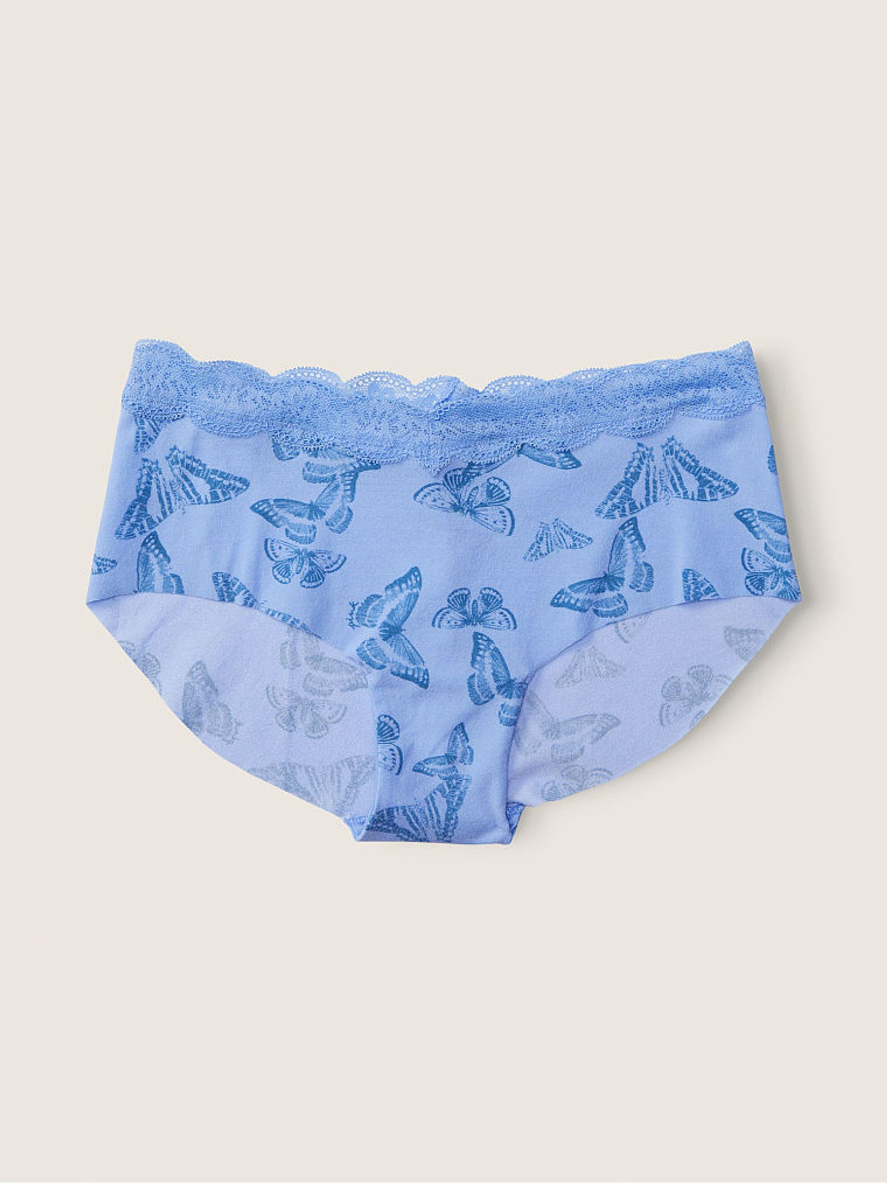 Cornflower Blue Butterfly Blue No Show Hipster Knickers - Image 4 of 4