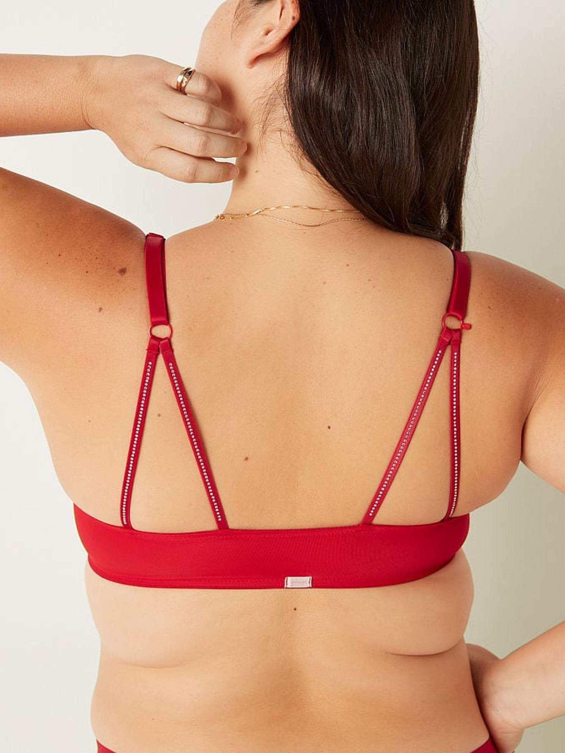 Red Pepper Smooth Strappy Shine Strap Back Bra - Image 2 of 5