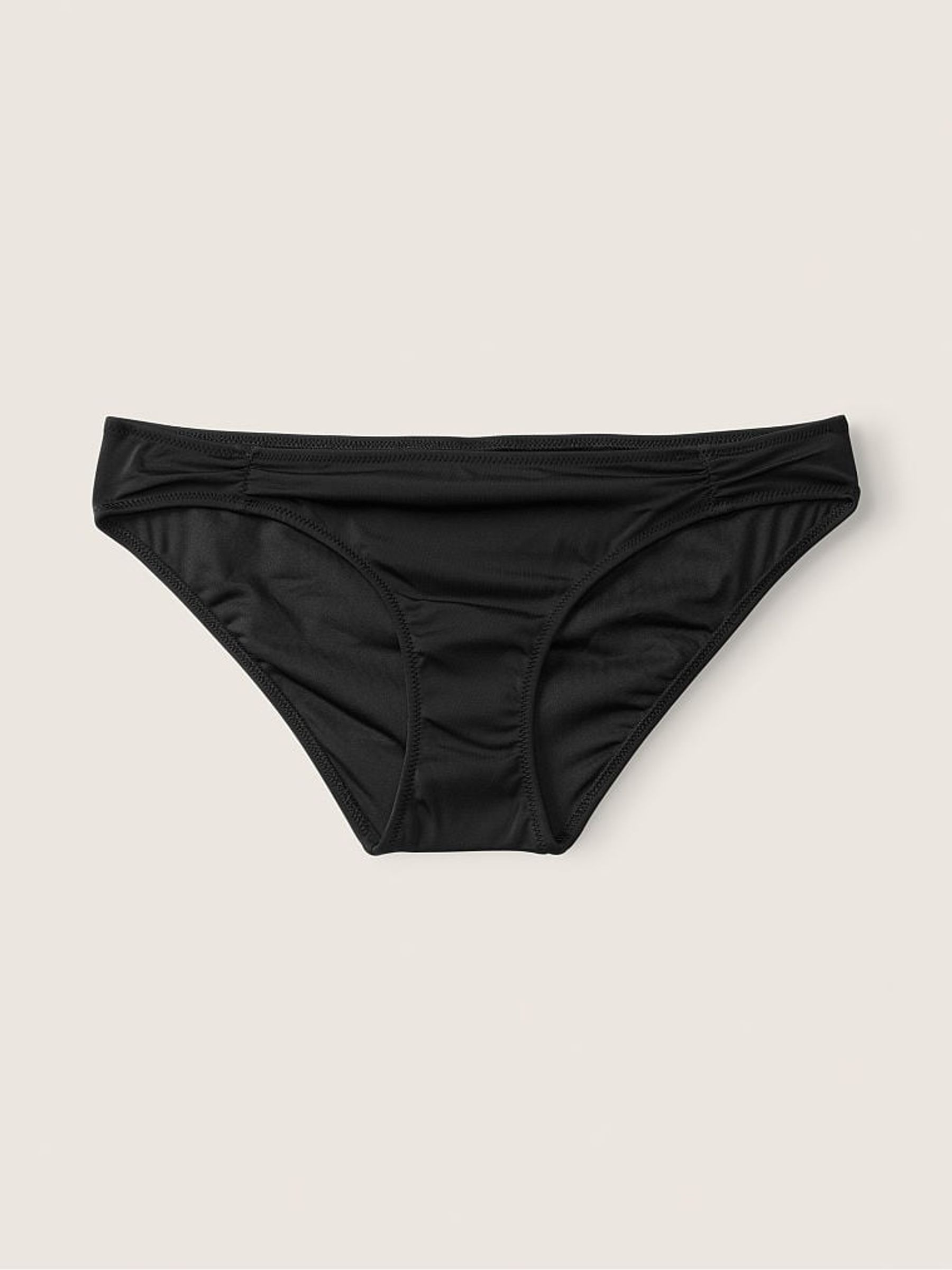 Black Ruched Front Bikini Bottoms - Image 3 of 3