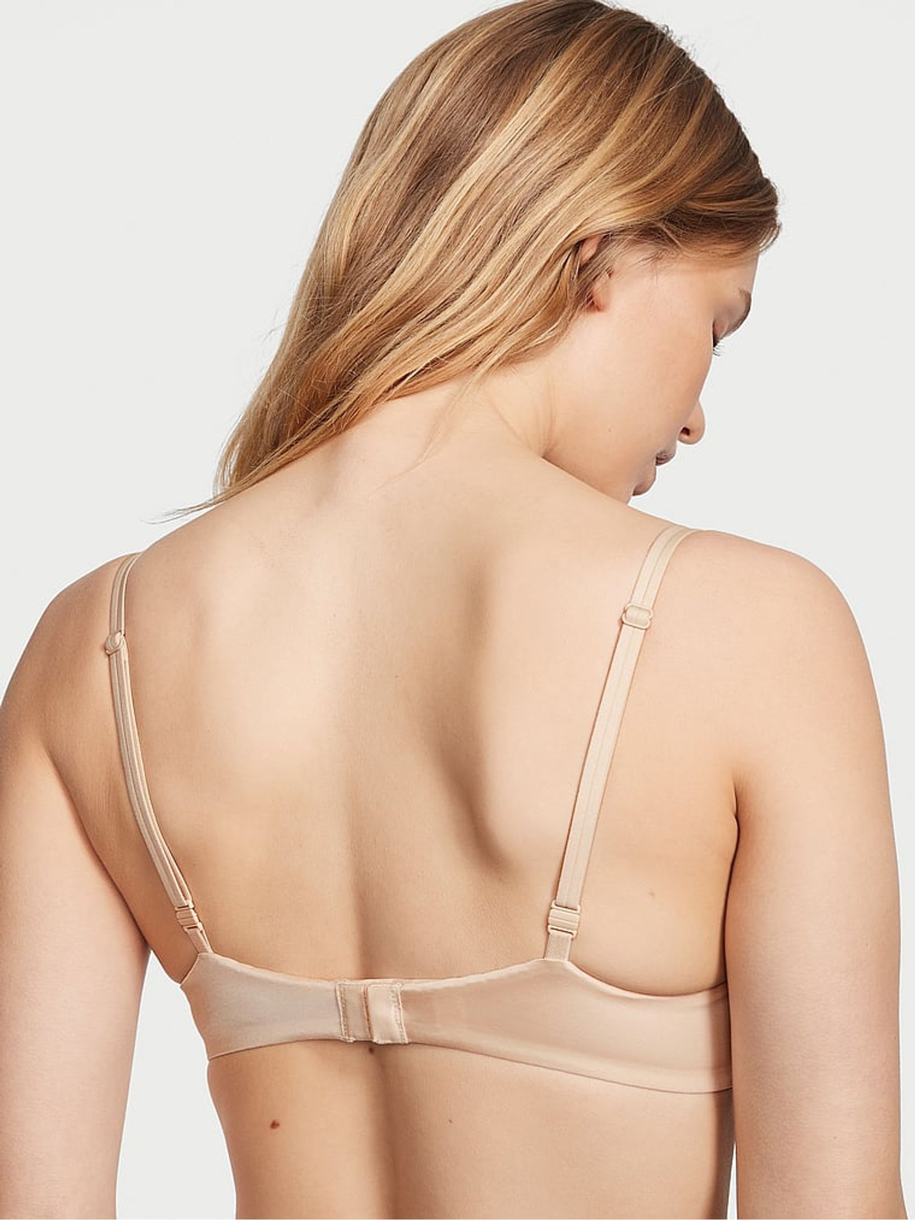 Champagne Nude Smooth Plunge Push Up Bra - Image 2 of 3