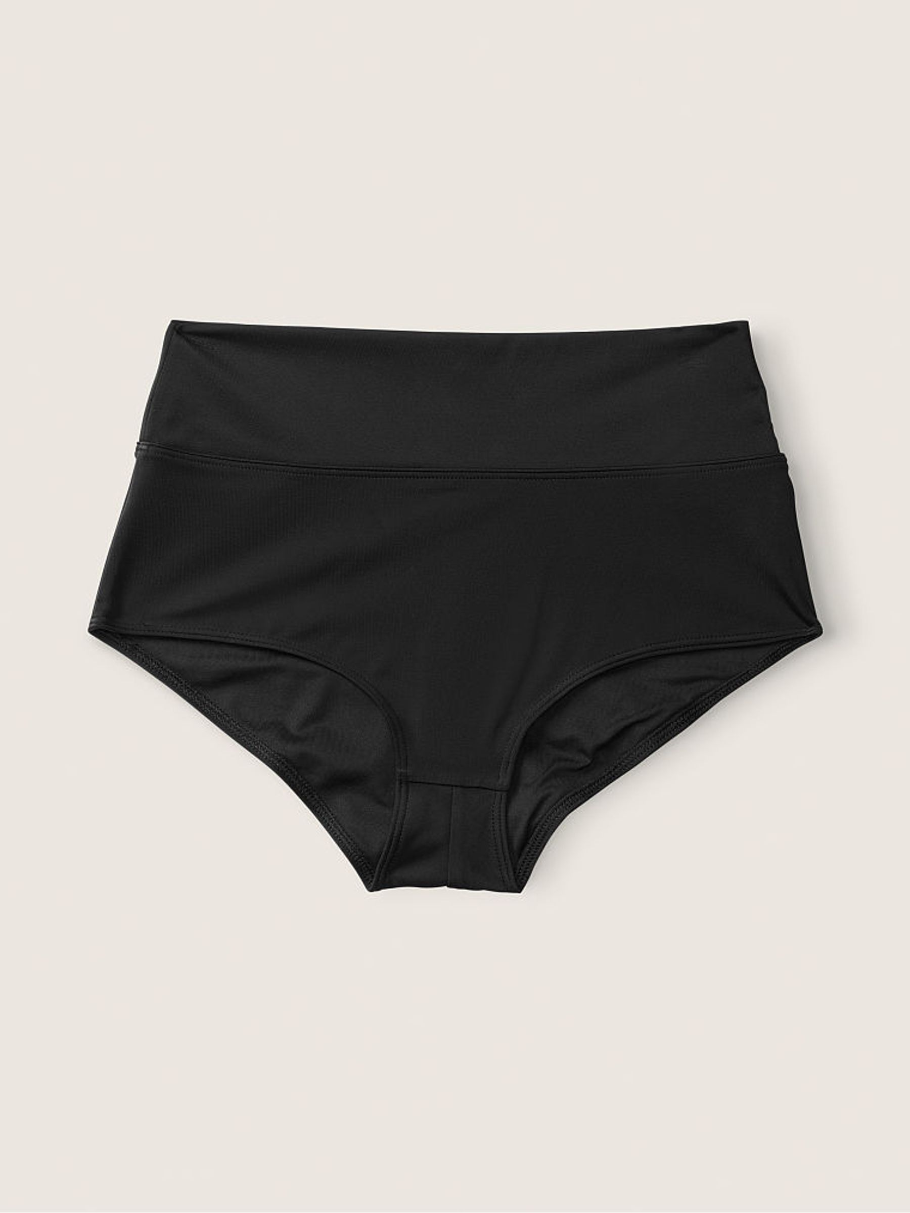 Black High Waist Full Coverage Bikini Bottom - Image 4 of 4