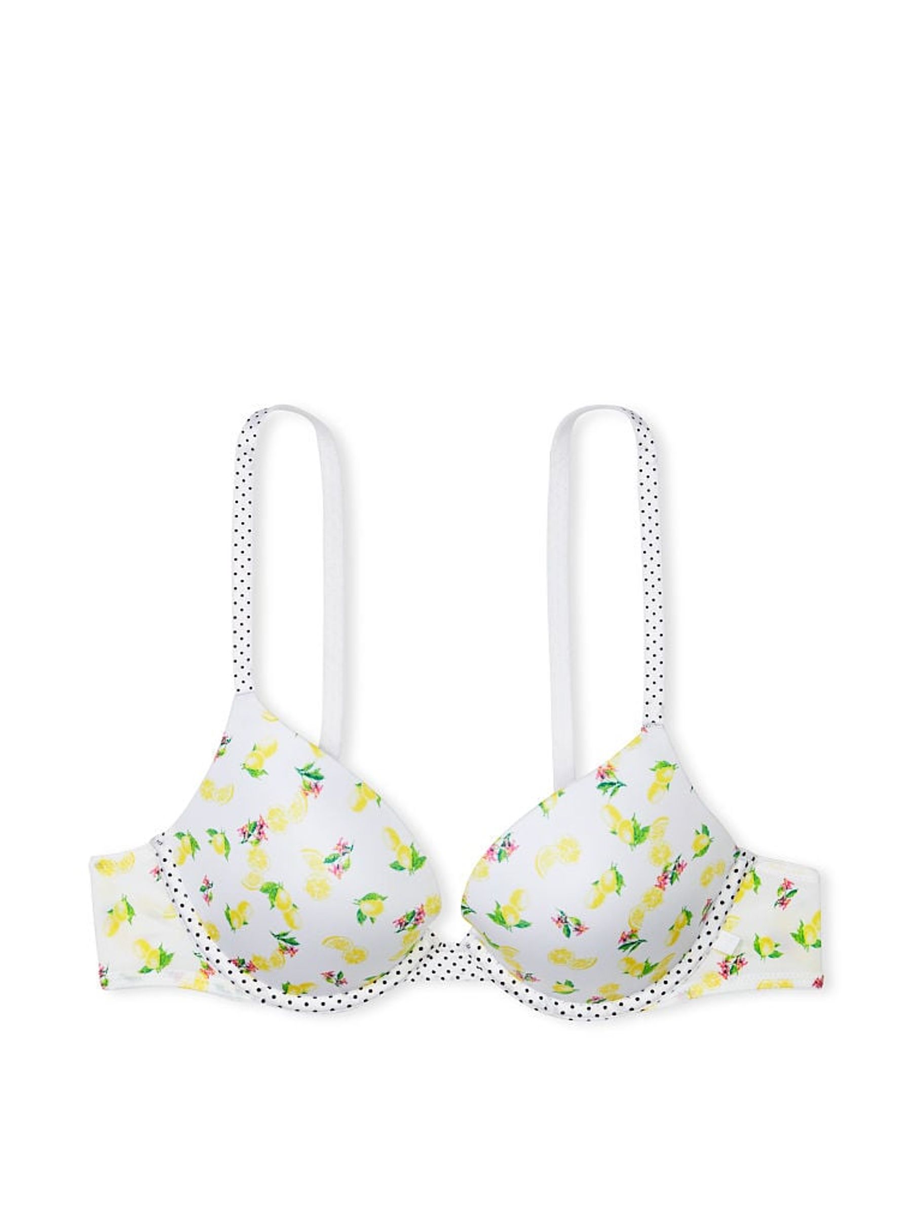 White Lemon Floral Smooth Push Up T-Shirt Bra - Image 3 of 3