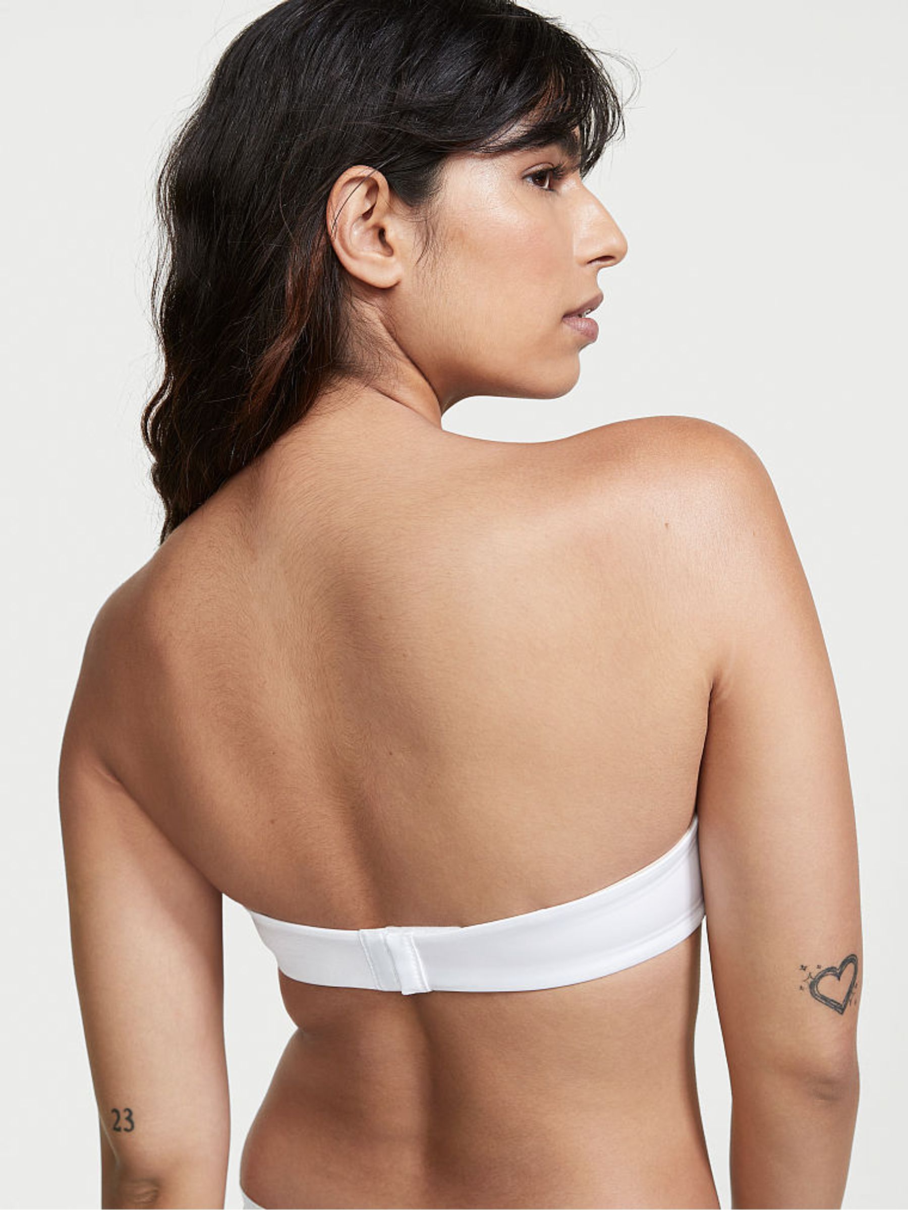 VS White Smooth Strapless Plunge Push Up Bra - Image 2 of 3