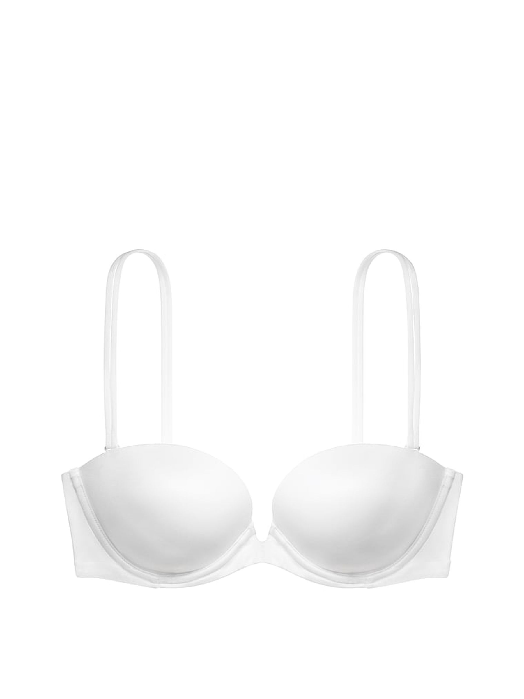 VS White Smooth Strapless Plunge Push Up Bra - Image 3 of 3 VS White Smooth Strapless Plunge Push Up Bra - Image 3 of 3