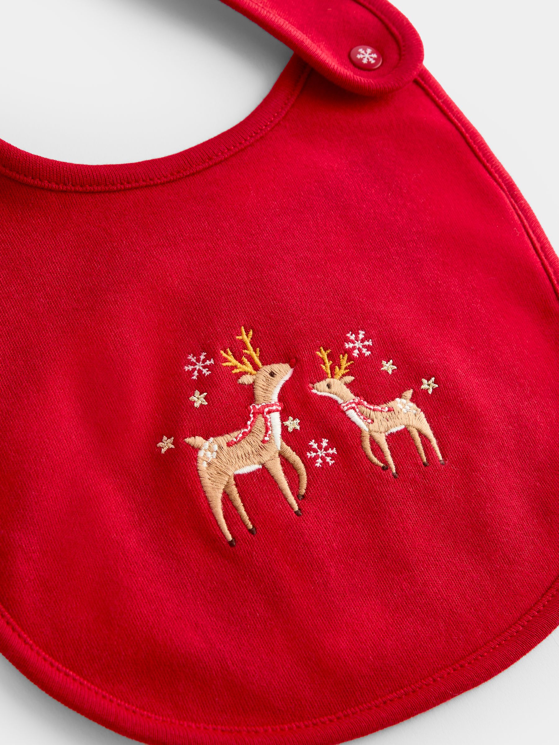 Red Reindeer 2-Pack Hat & Bib Set - Image 6 of 7