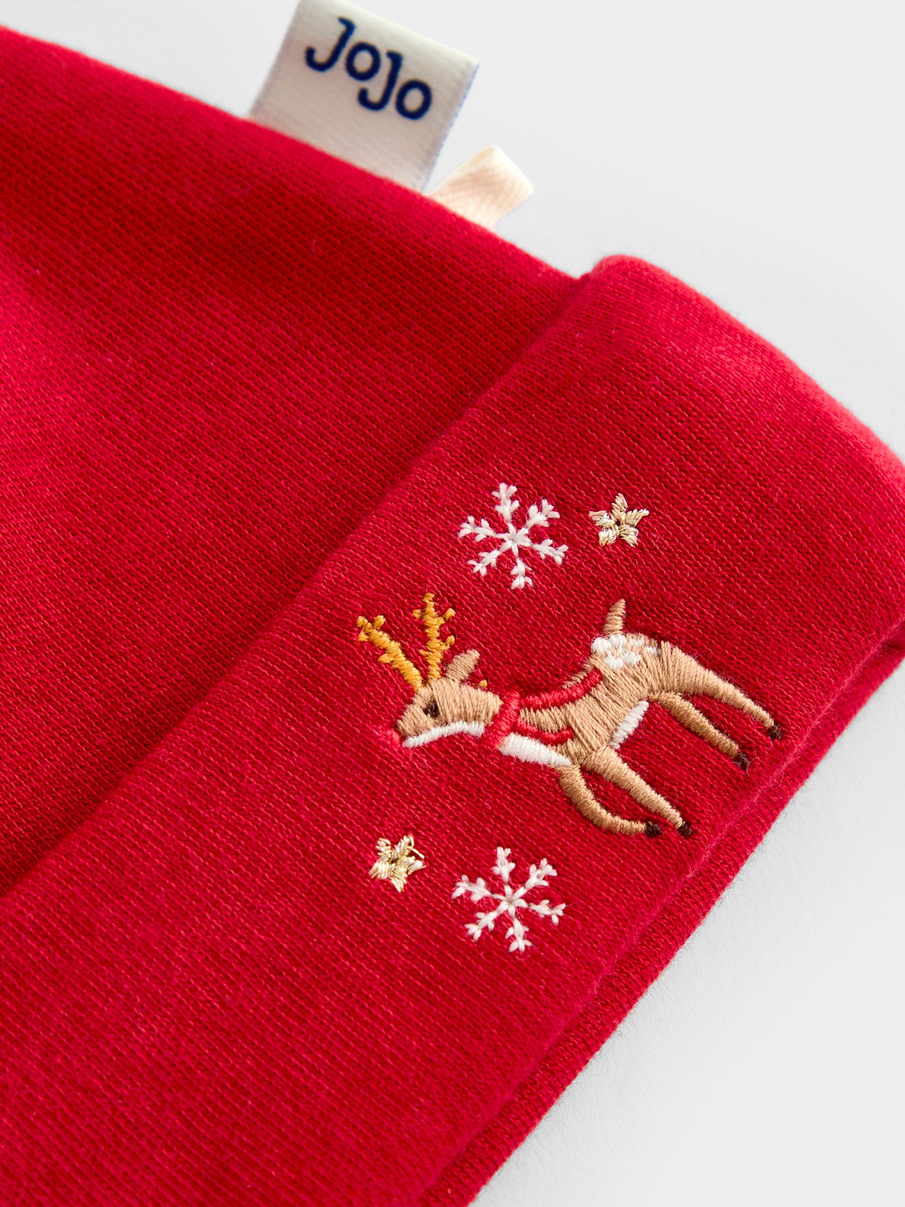 Red Reindeer 2-Pack Hat & Bib Set - Image 7 of 7