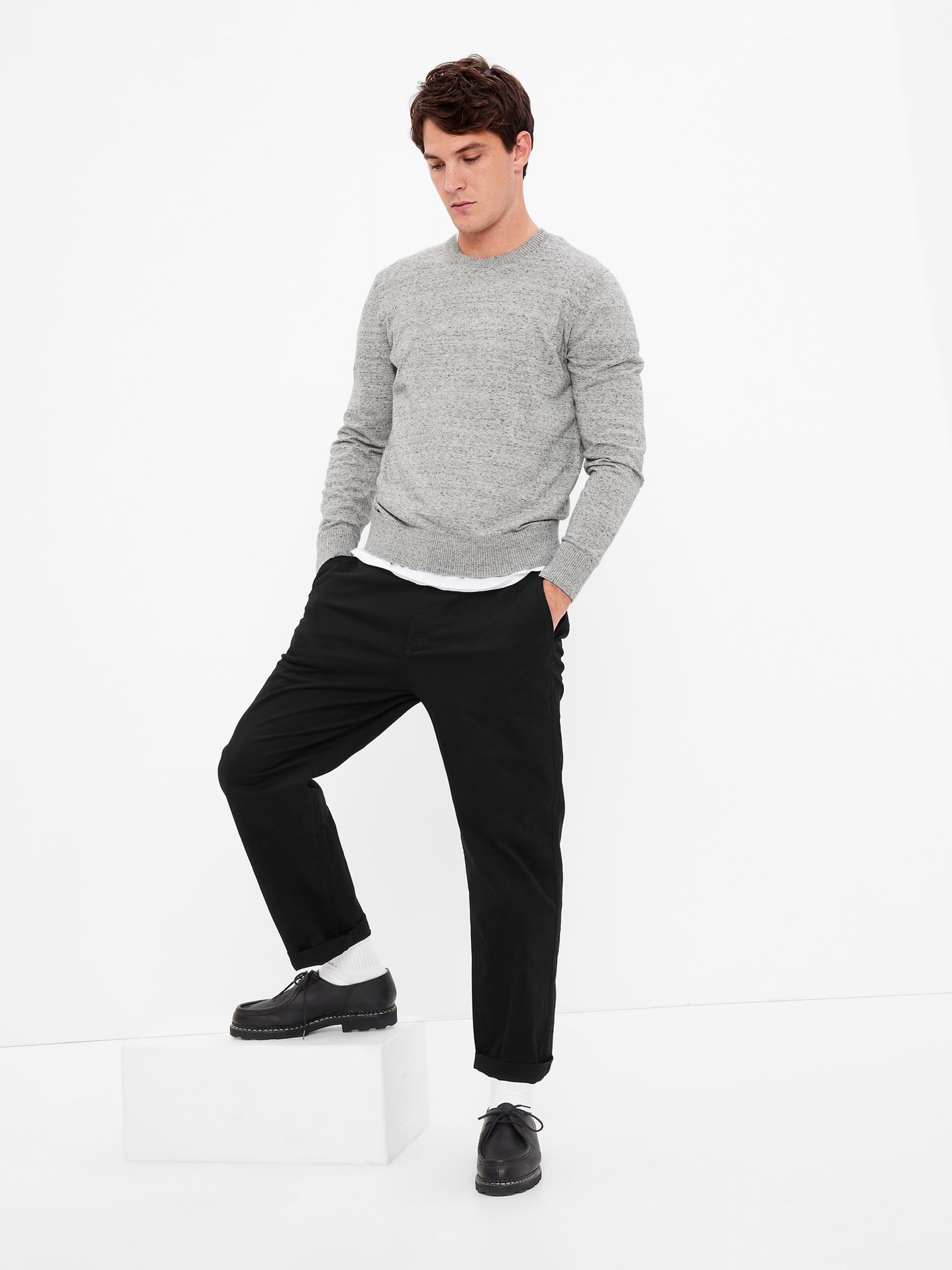 Grey Core Cotton Lightweight Jumper - Image 1 of 1