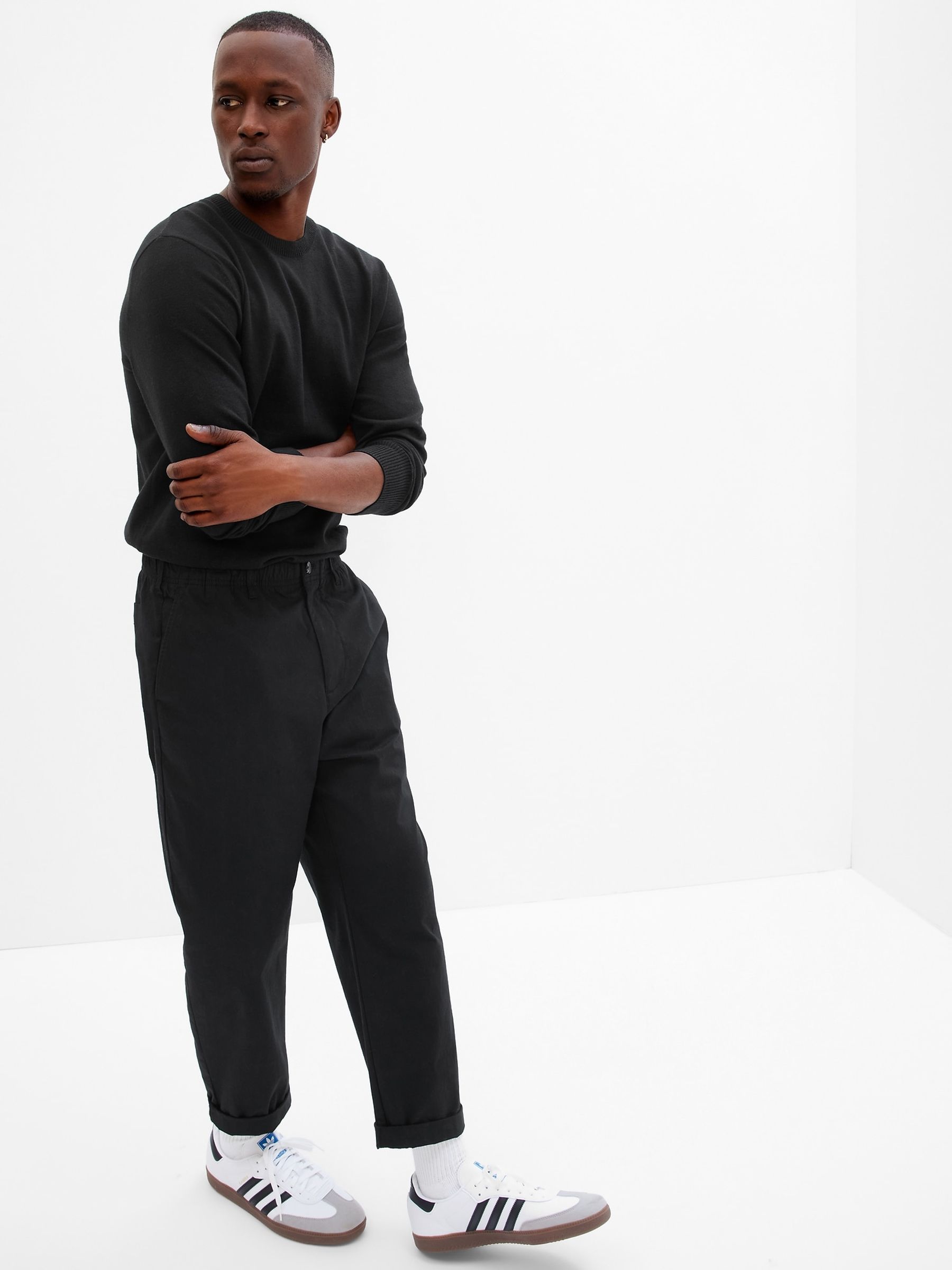 Black Core Cotton Lightweight Jumper - Image 1 of 1