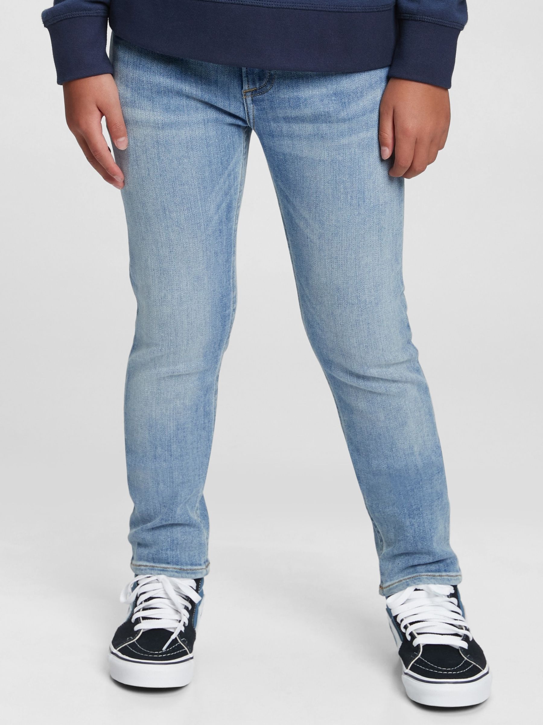 Light Wash Blue Skinny Fit Stretch Jeans (6-14yrs) - Image 3 of 4